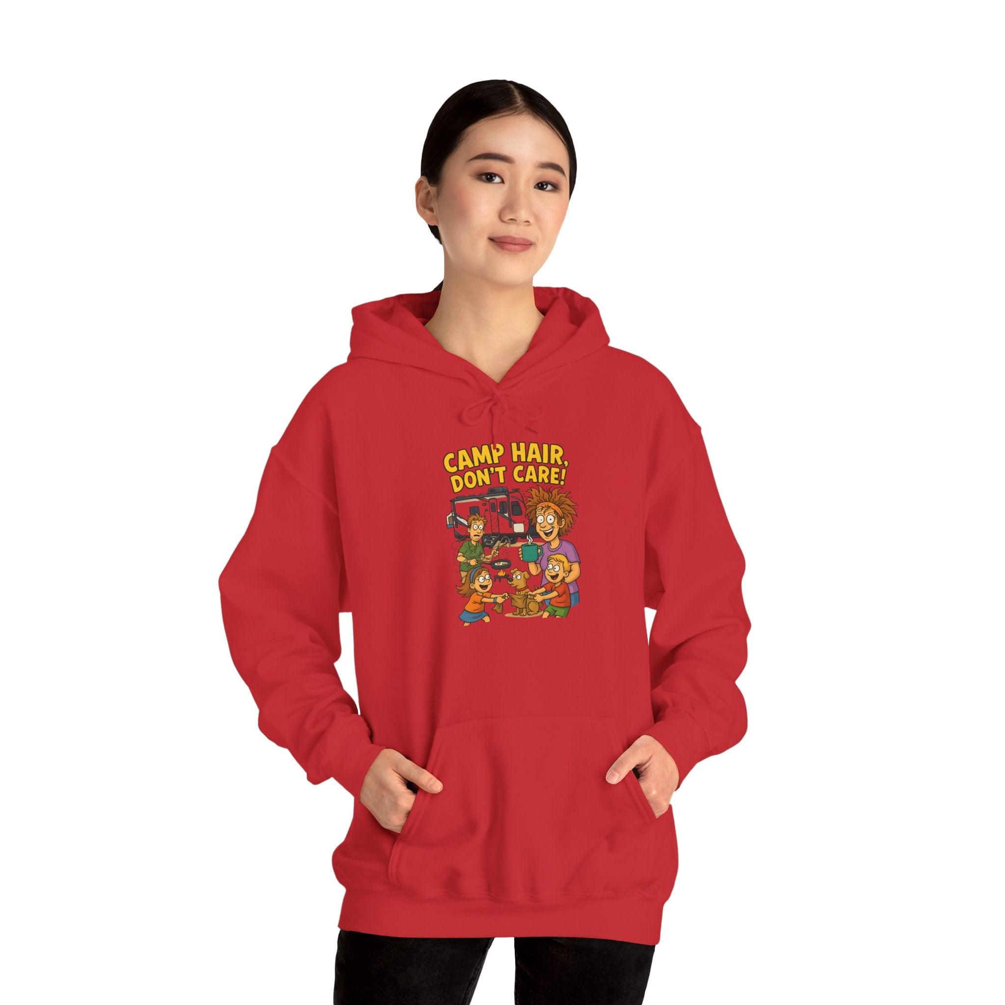 Camp Vibes Unisex Hooded Sweatshirt - Cozy, Funny Gift, Summer Nights, Outdoor Adventure, Camping Apparel