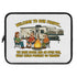 Funny Camping Laptop Sleeve - Welcome to Our Firepit, Outdoors Gift, Camping Accessories, Laptop Case, Personalized Tech Sleeve