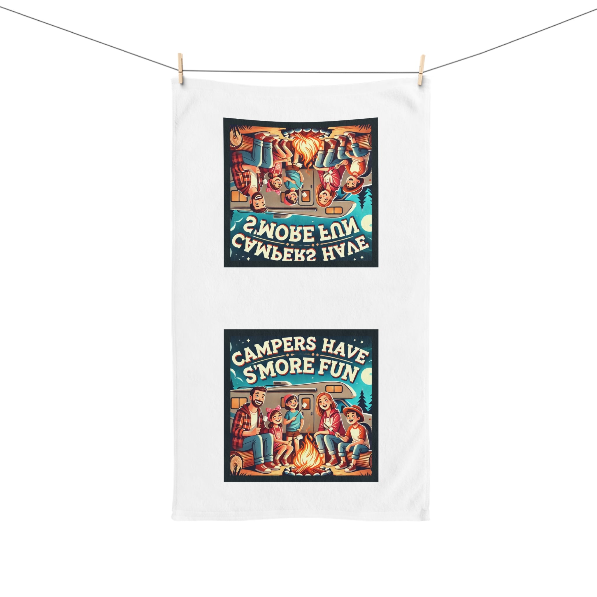 Hand Towel - Campers Have S'more Fun