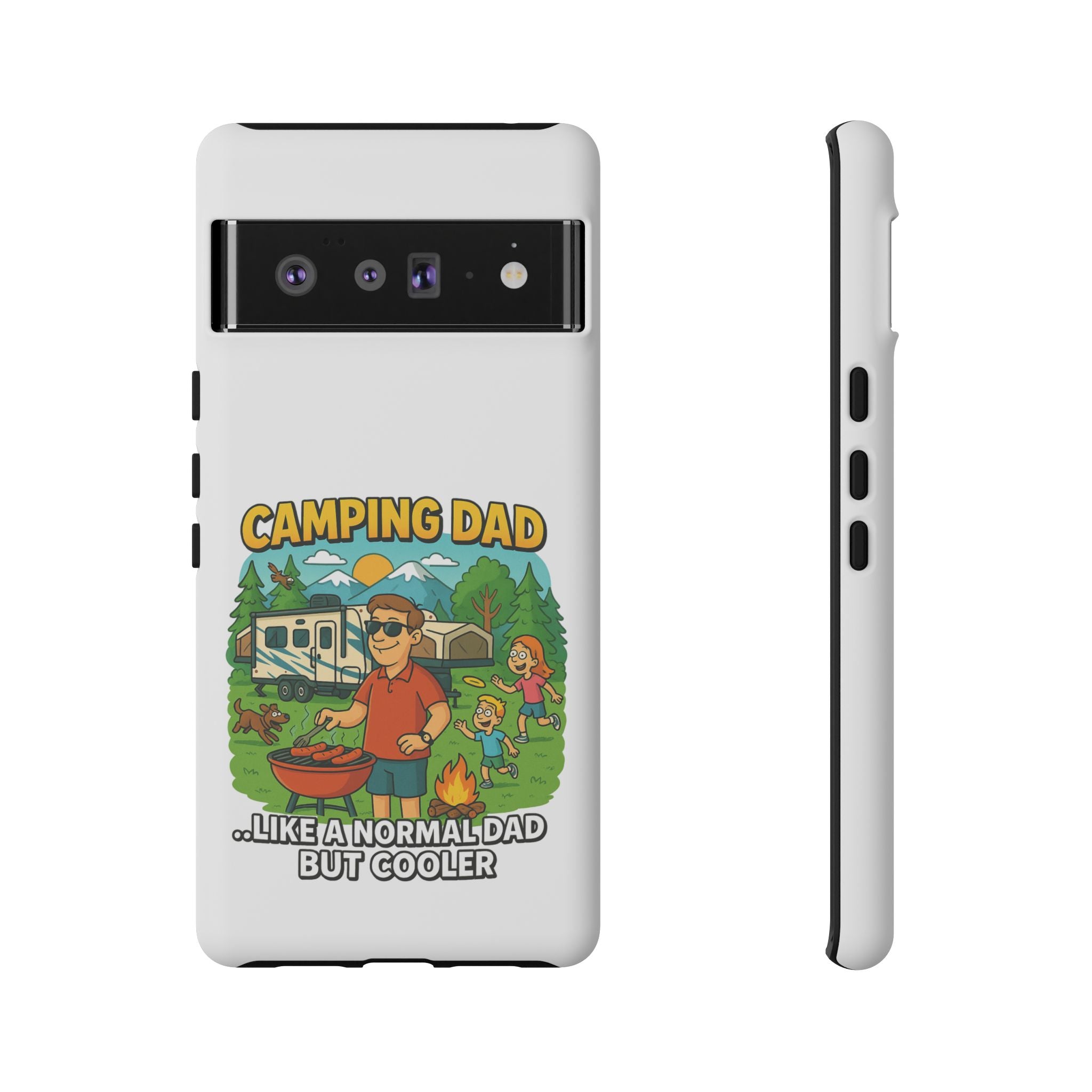 Camping Dad Phone Case - Unique Tough Cover for Outdoor Dads