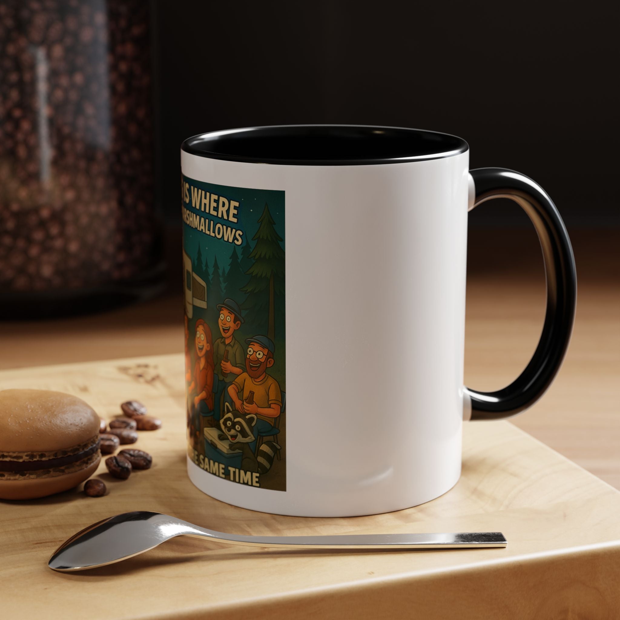 Camping Adventure Coffee Mug, Funny Mug for Campers, Get Toasted at the Same Time, Outdoor Gift, Nature Lover, Camping Decor
