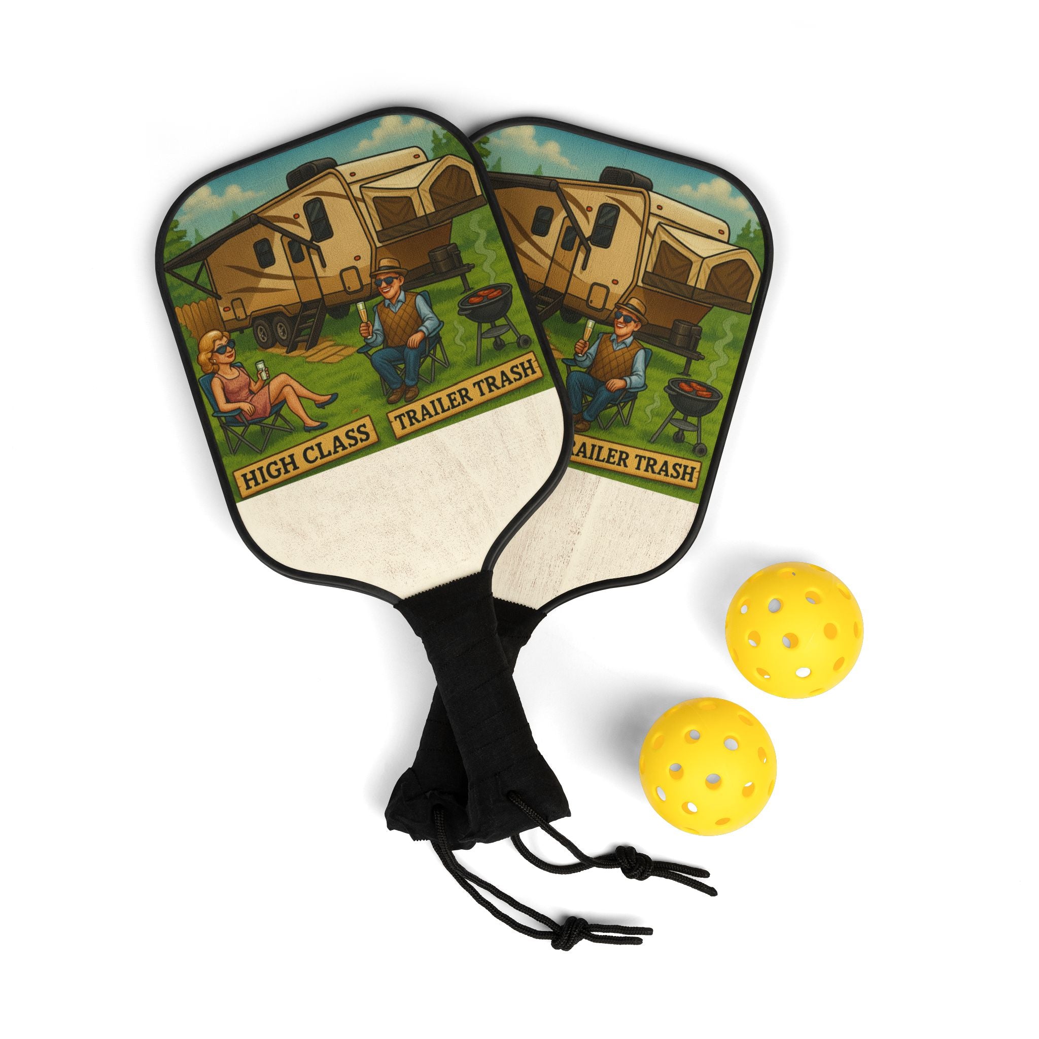 High Class Trailer Trash Pickleball Paddle Kit