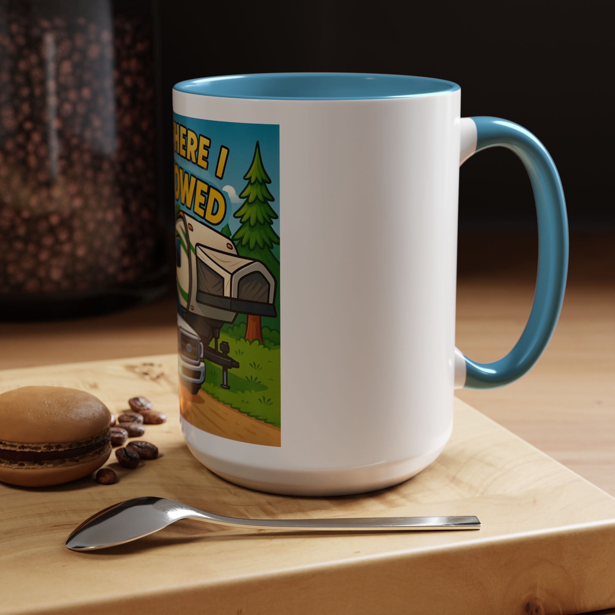 Adventure Camping Coffee Mug, RV Lover Gift, Hiking Mug, Travel Enthusiast Ceramic Cup, Nature Lover Drinkware