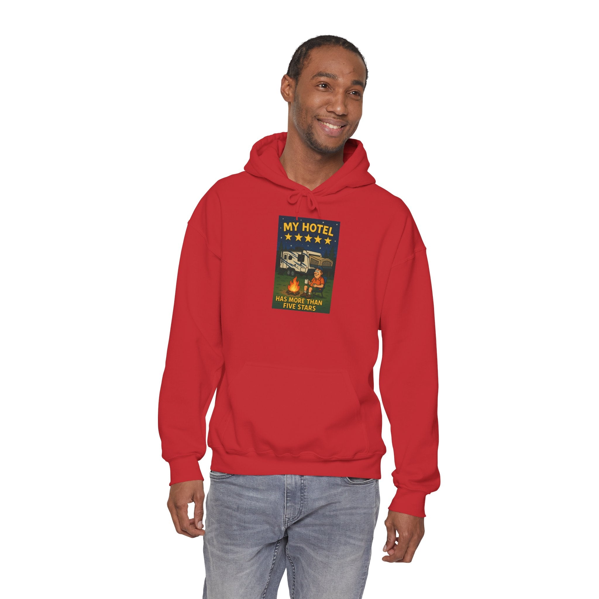 Cozy Camping Hoodie - My Hotel, Outdoor Adventure Apparel, Travel Gift, Nature Lovers Sweatshirt, Camping Gear