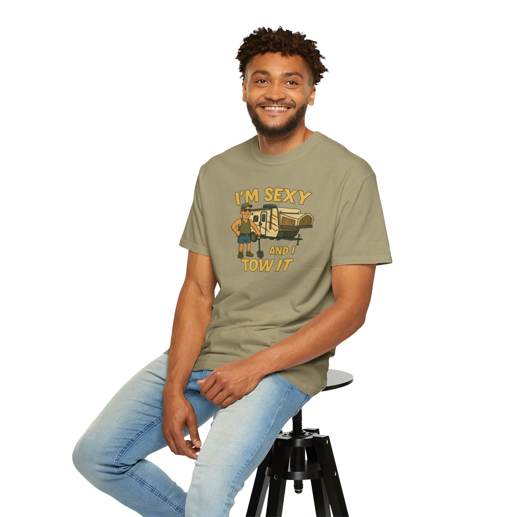 Playful Camping T-Shirt, I'm Sexy and I Tow It Tee, Unisex Outdoor Shirt, Funny Gift for RV Lovers, Travel T-Shirt, Casual Summer Wear