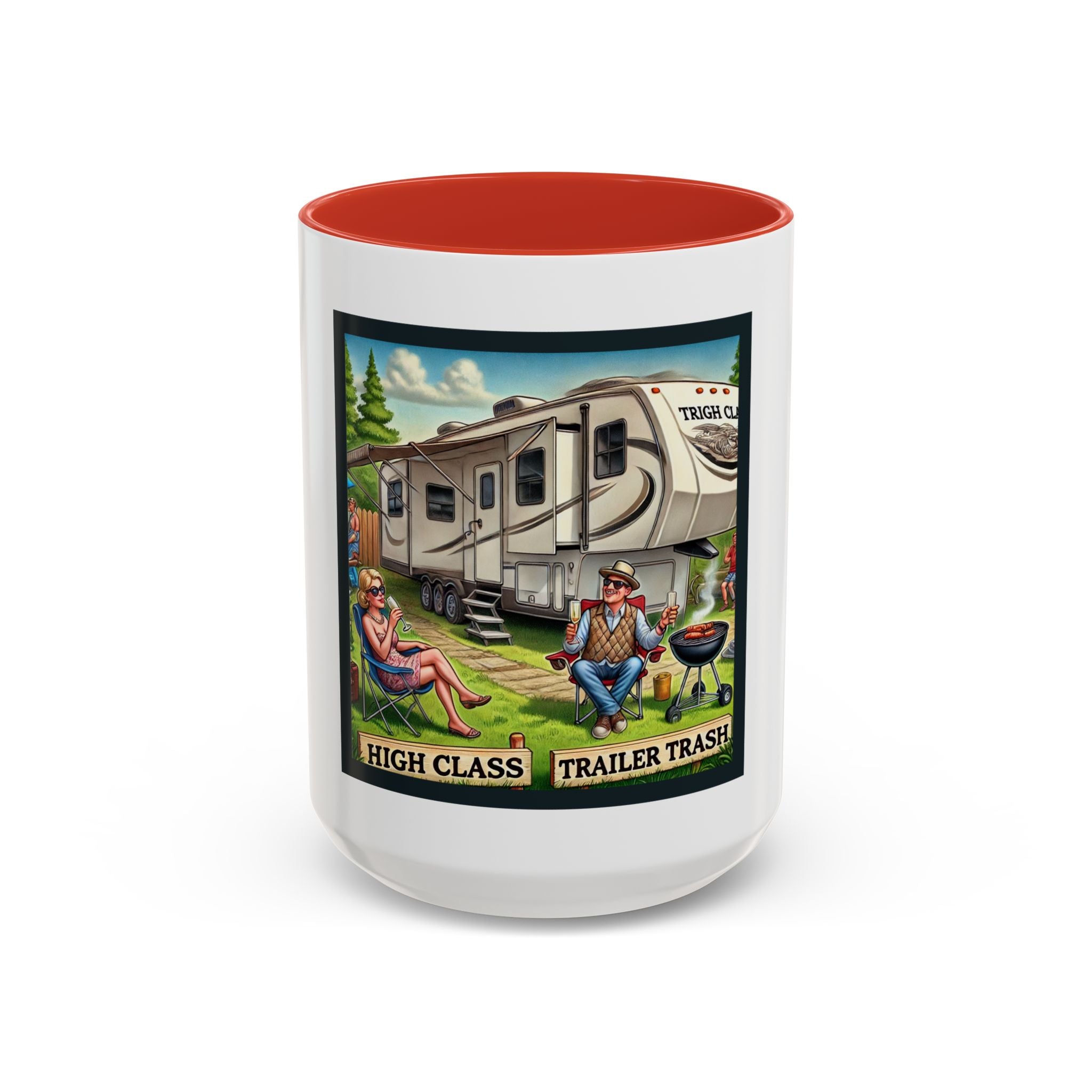 Accent Coffee Mug (11, 15oz) - High Class, Trailer Trash