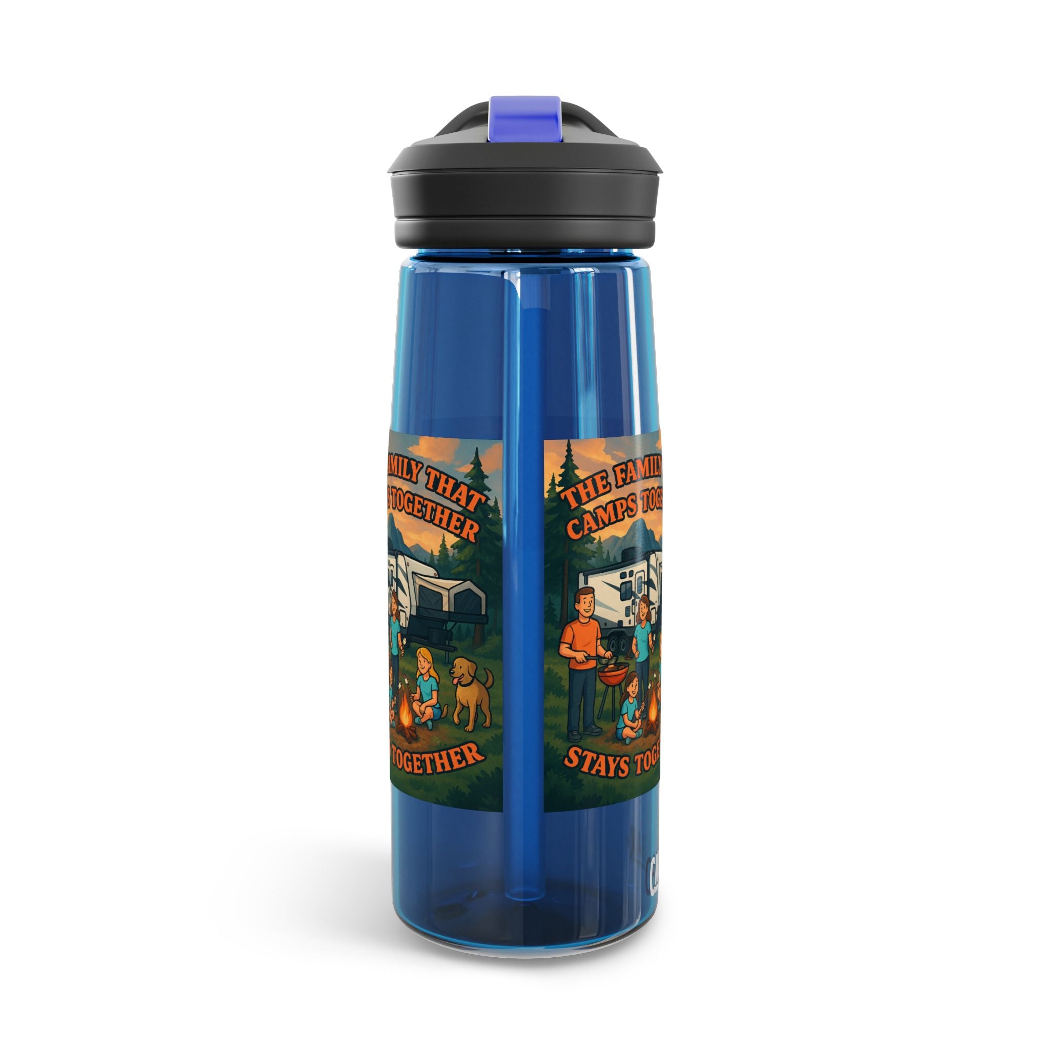 Family Camping Water Bottle, Outdoor Hydration Bottle, Eco-Friendly Gift, Adventure Accessory, Summer Camp Essential, Picnic Gear