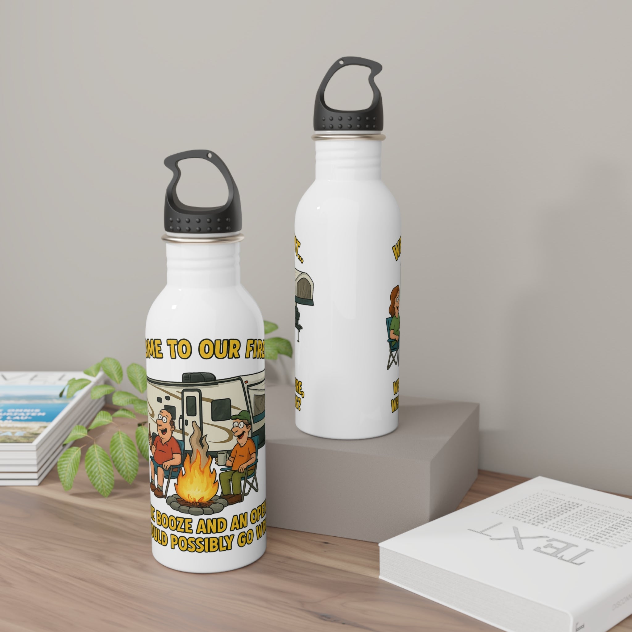 Funny Camping Water Bottle | Unique Outdoor Gift | Stainless Steel Water Bottle | Funny Camping Accessory, Adventure Gear, Outdoor [...]