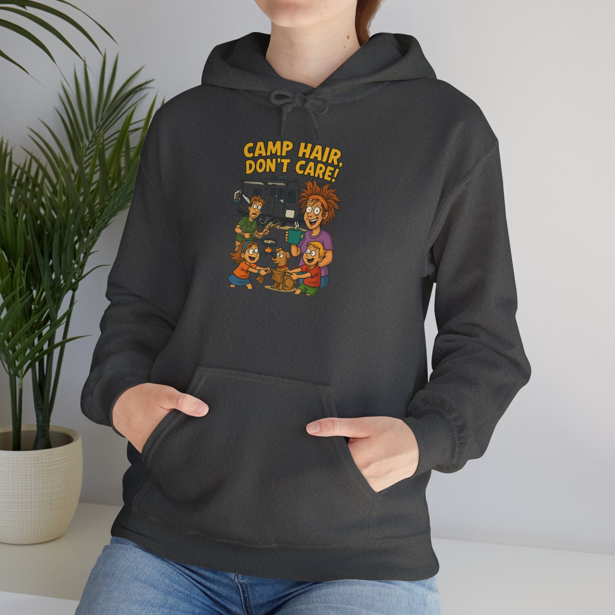 Camp Vibes Unisex Hooded Sweatshirt - Cozy, Funny Gift, Summer Nights, Outdoor Adventure, Camping Apparel