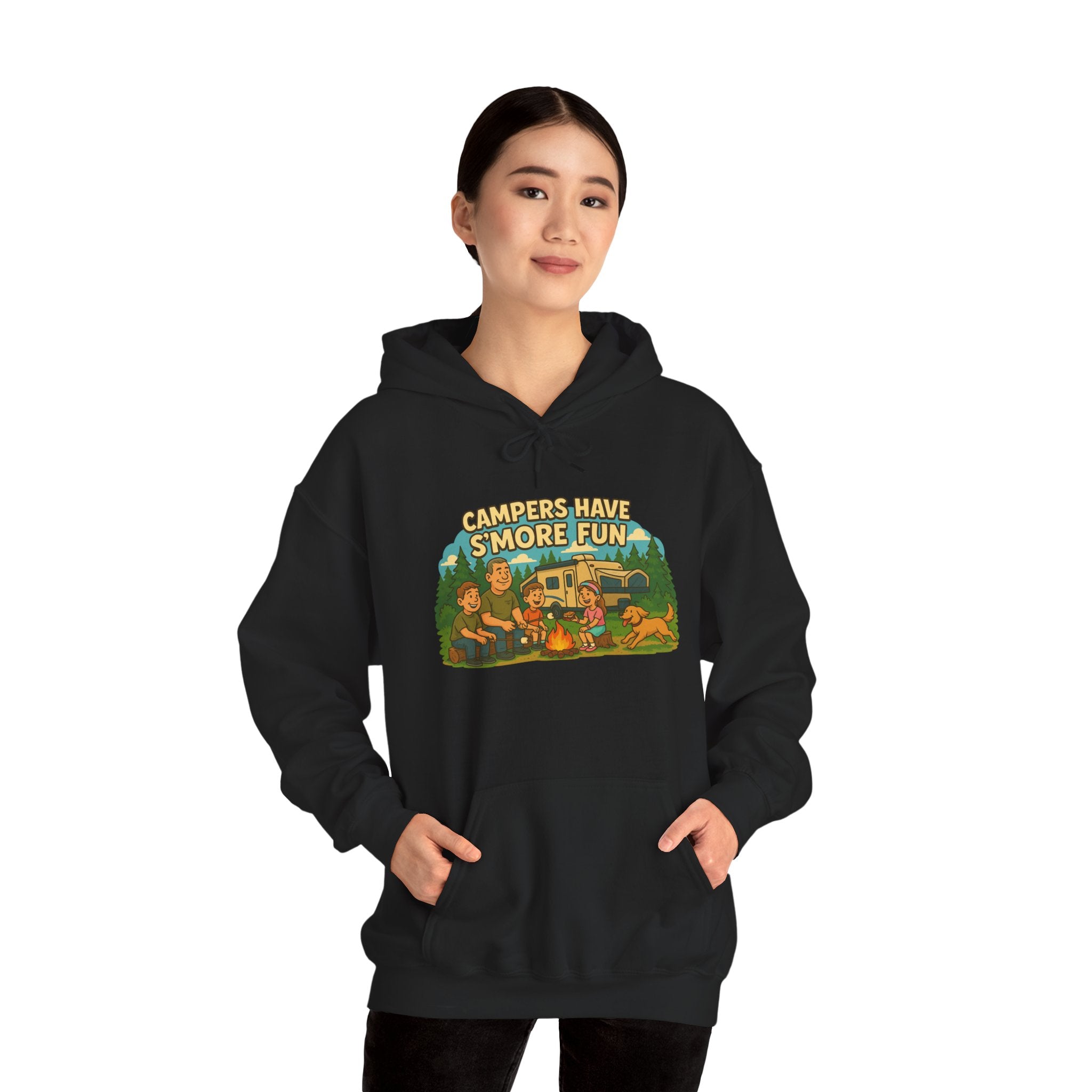 Campfire Vibes Hoodie - Perfect for Outdoor Lovers, Camping Trips, Nature Adventures, Gift for Campers, Cozy Hooded Sweatshirt