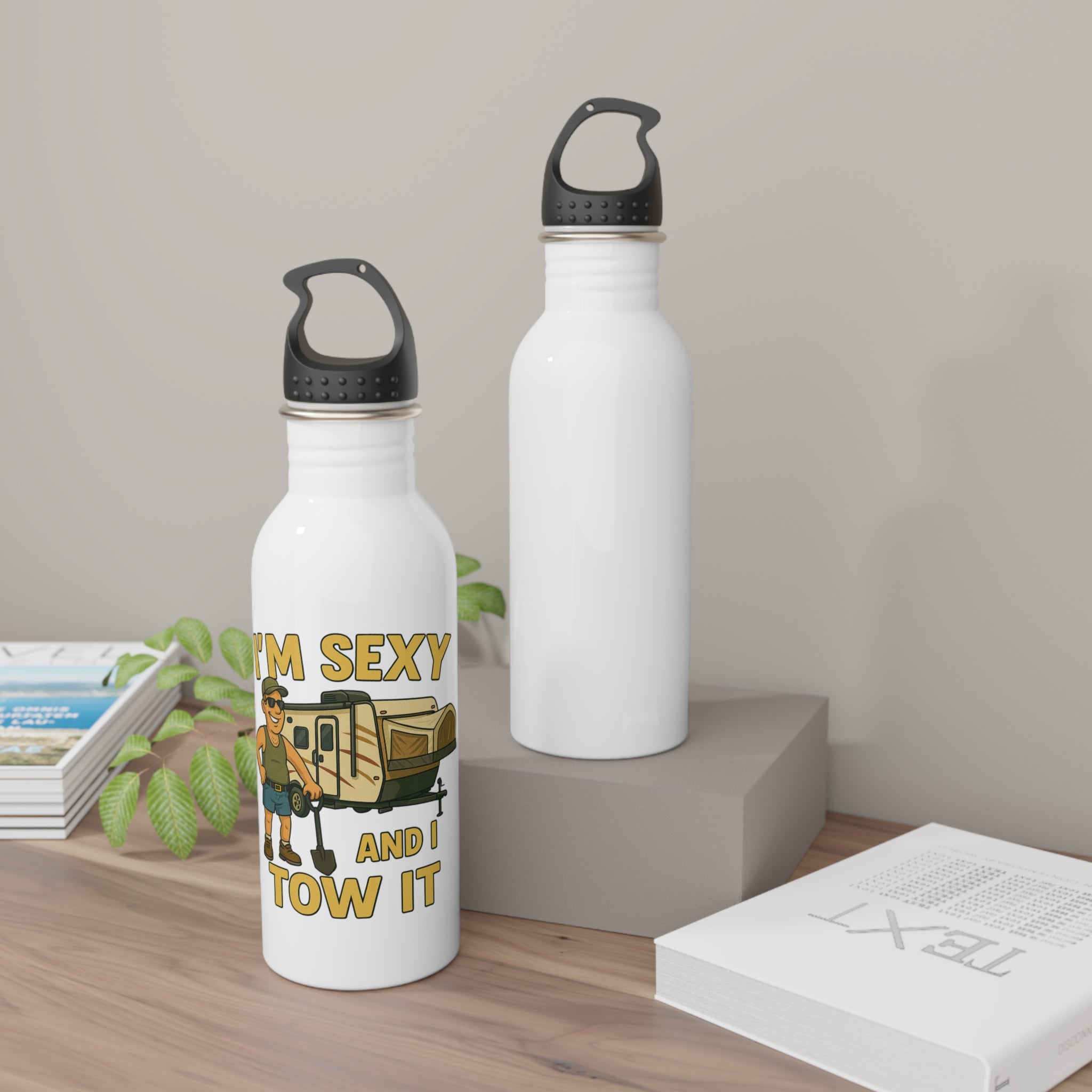 Funny Stainless Steel Water Bottle - Great for Campers, RV Lovers, Outdoor Adventures, Gifts for Him, Travel Mug