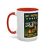 Camping-Themed Accent Coffee Mug | Perfect for RV Lovers, Campers, Travelers, Cozy Nights, Outdoor Adventures, Unique Gift Ideas