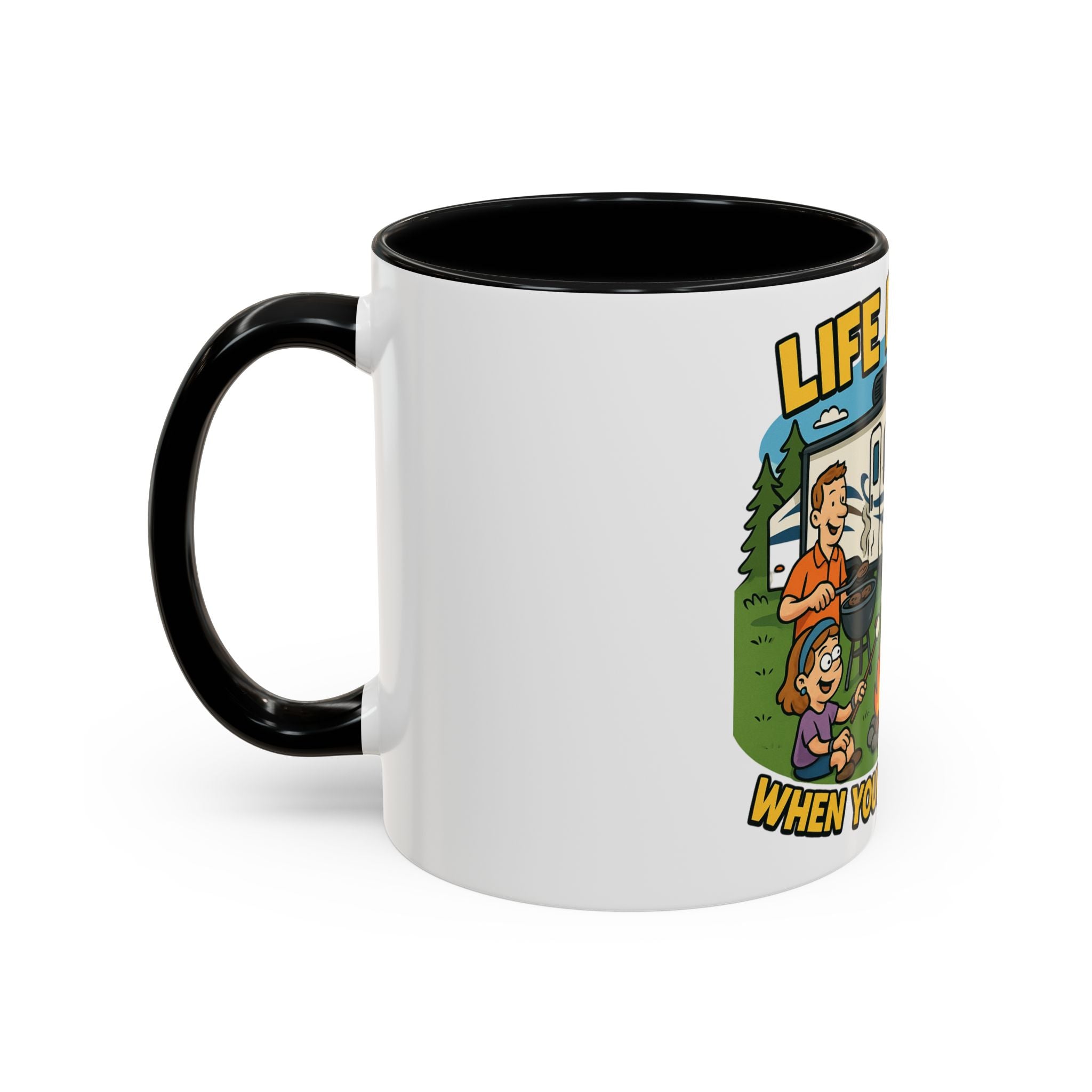 Camping Life Coffee Mug - Adventure Lover Gift, RV Travel Mug, Cozy Campfire Vibes, Perfect for Outdoor Enthusiasts, Gift for Dad