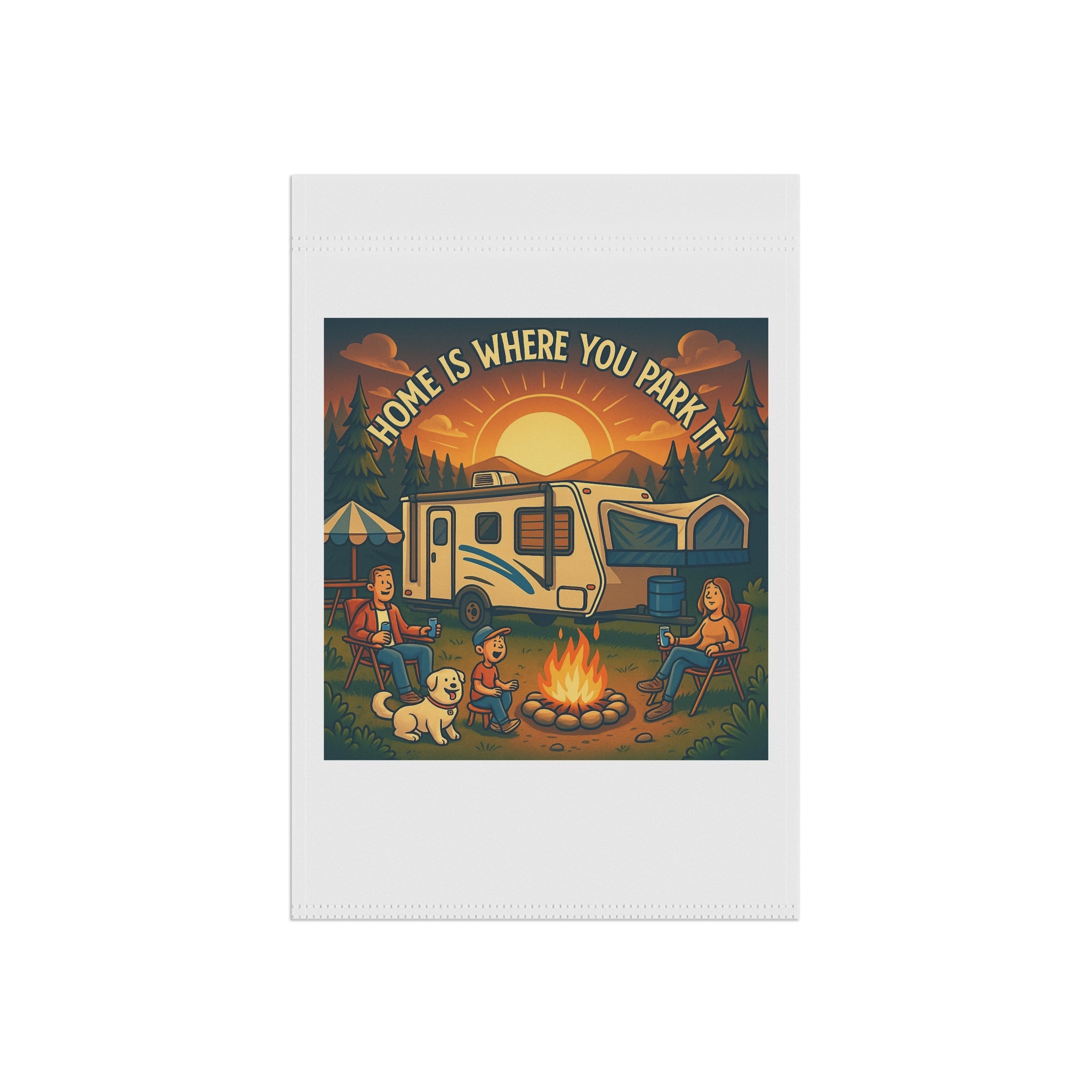 Cozy Camping Banner, Home Decor, Garden Flag, RV Life Decoration, Outdoor Welcome Sign, Camping Lovers Gift
