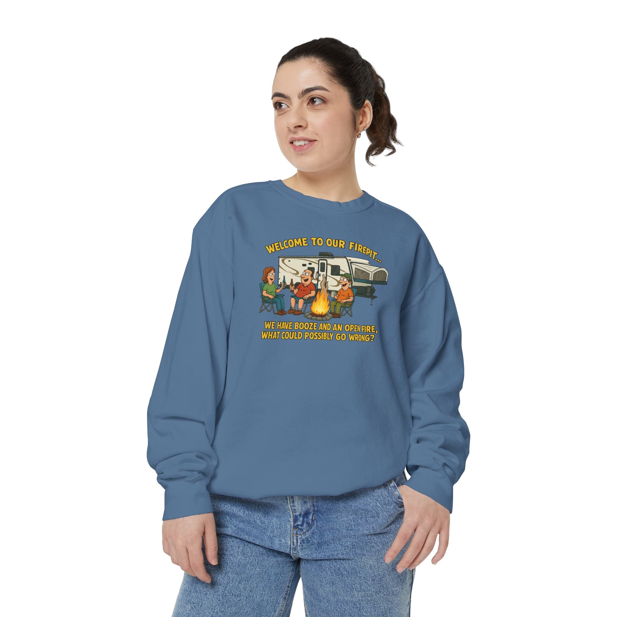 Welcome to Our Family Sweatshirt, Cozy Unisex Top, Family Gathering Apparel, Fun Gift for Friends, Casual Wear for All Occasions