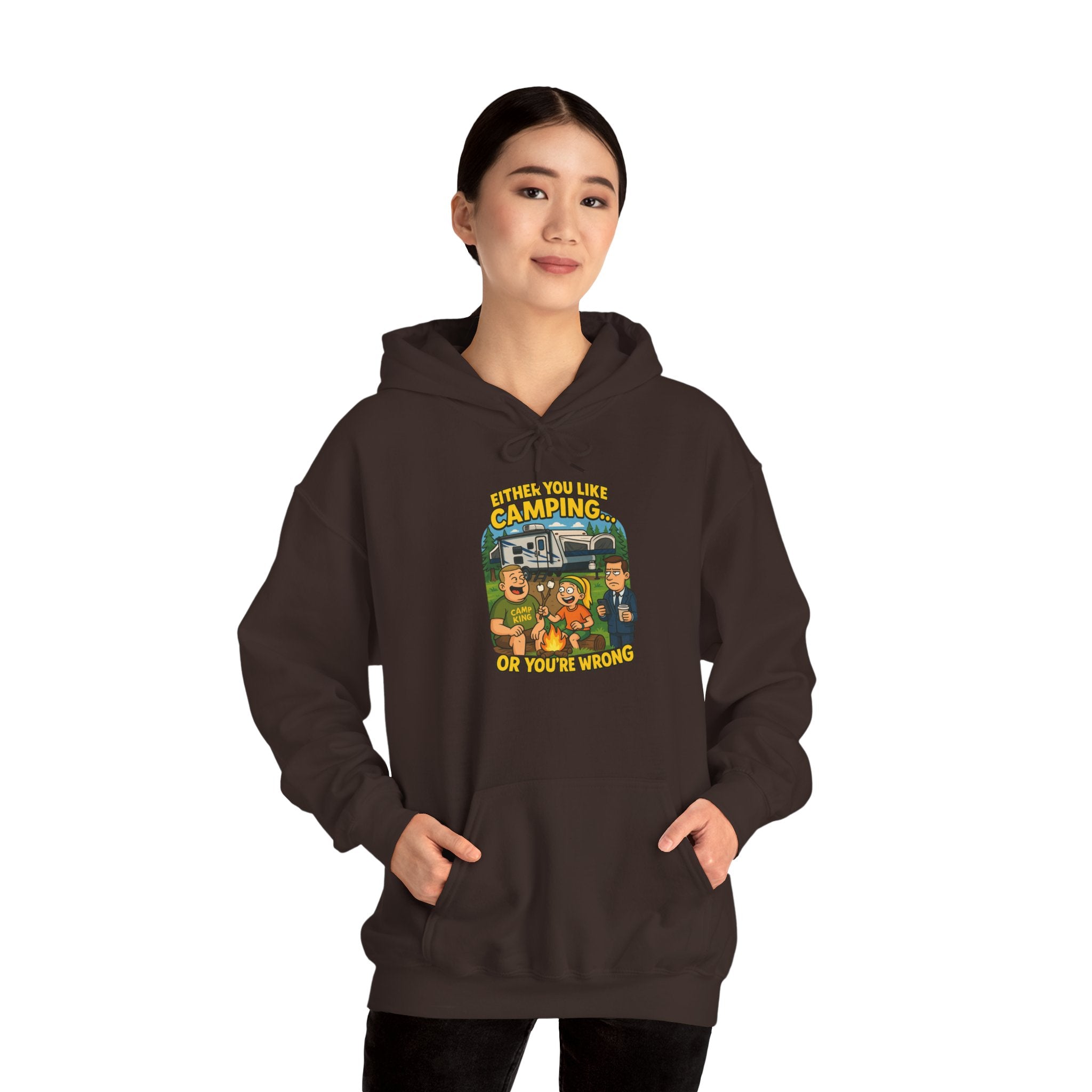 Camping Adventure Unisex Heavy Blend™ Hooded Sweatshirt