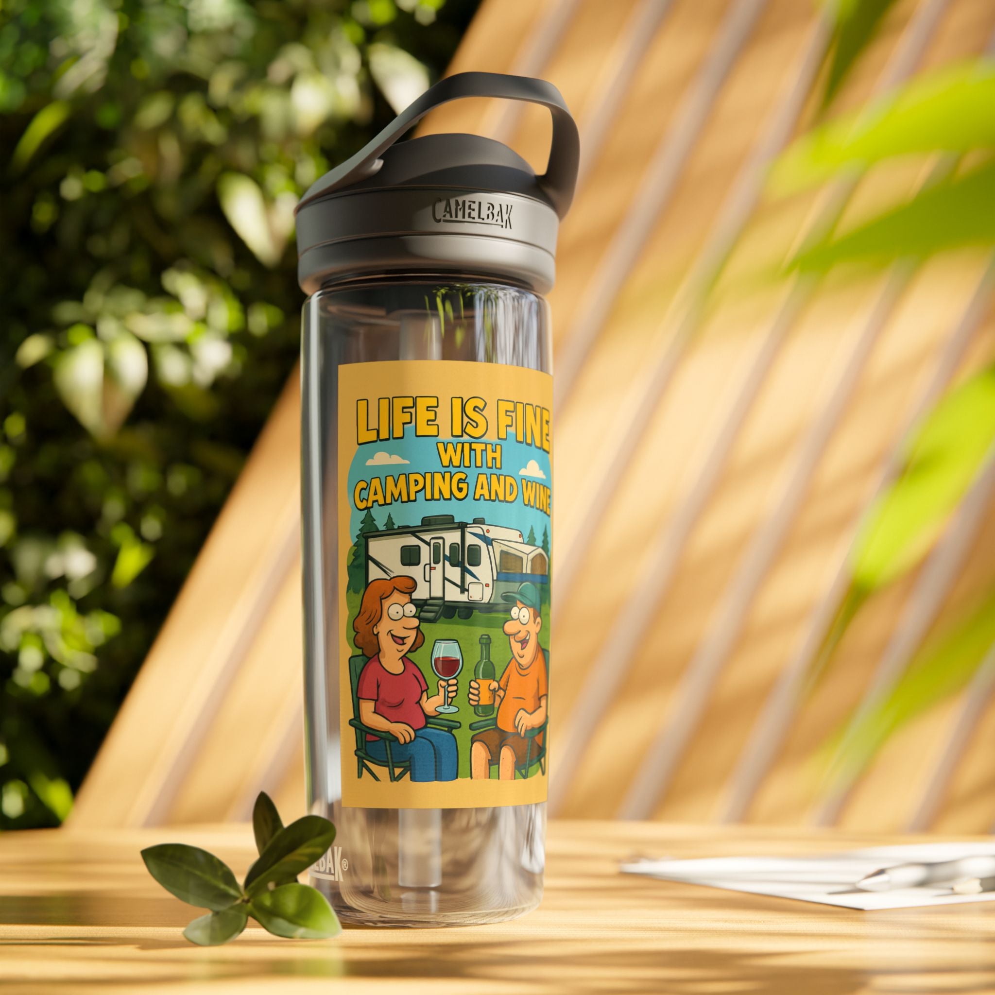 Camping & Wine Water Bottle, Outdoor Hydration, Gifts for Campers, Travel Bottle, Summer Adventures, Eco-Friendly Hydration