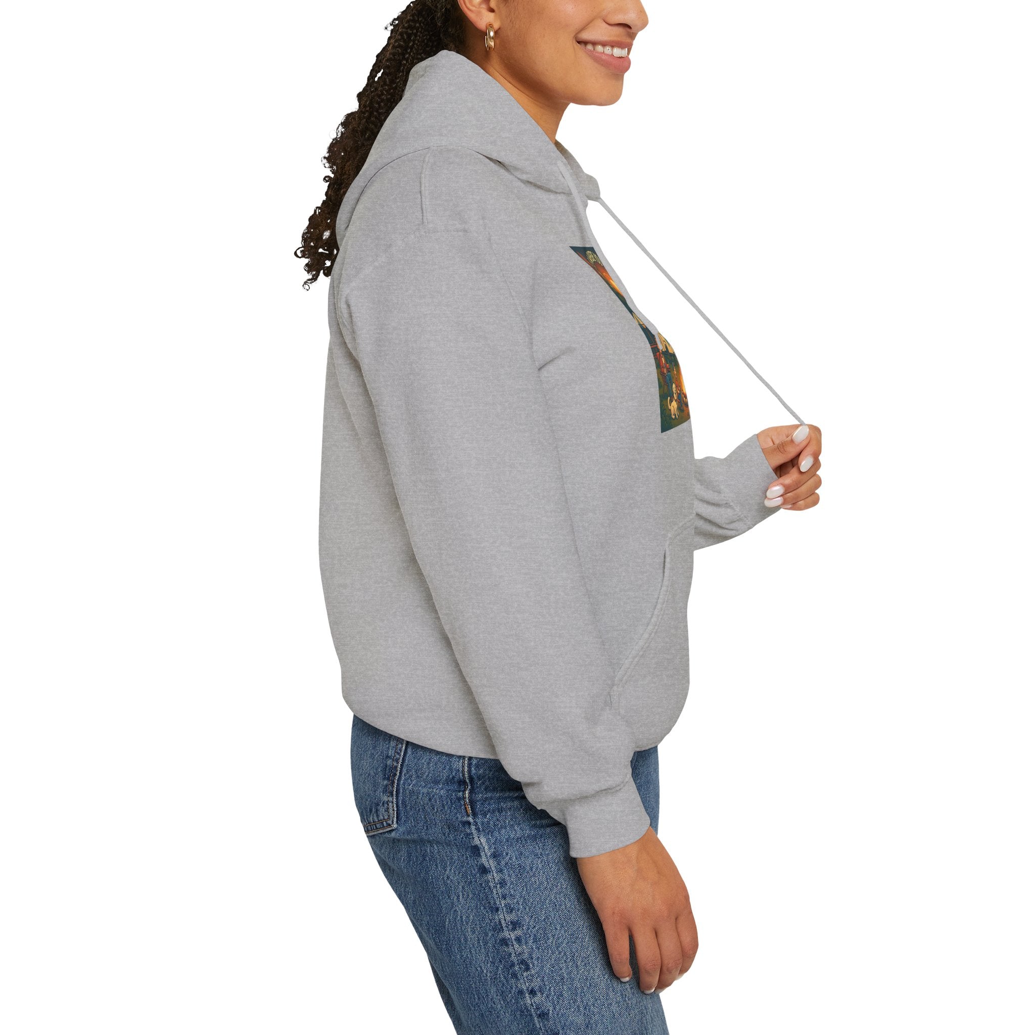 Cozy Campfire Vibes Hoodie, Unisex Sweatshirt for Camp Lovers, Autumn Apparel, Outdoor Adventure Gift, Family Get-Together