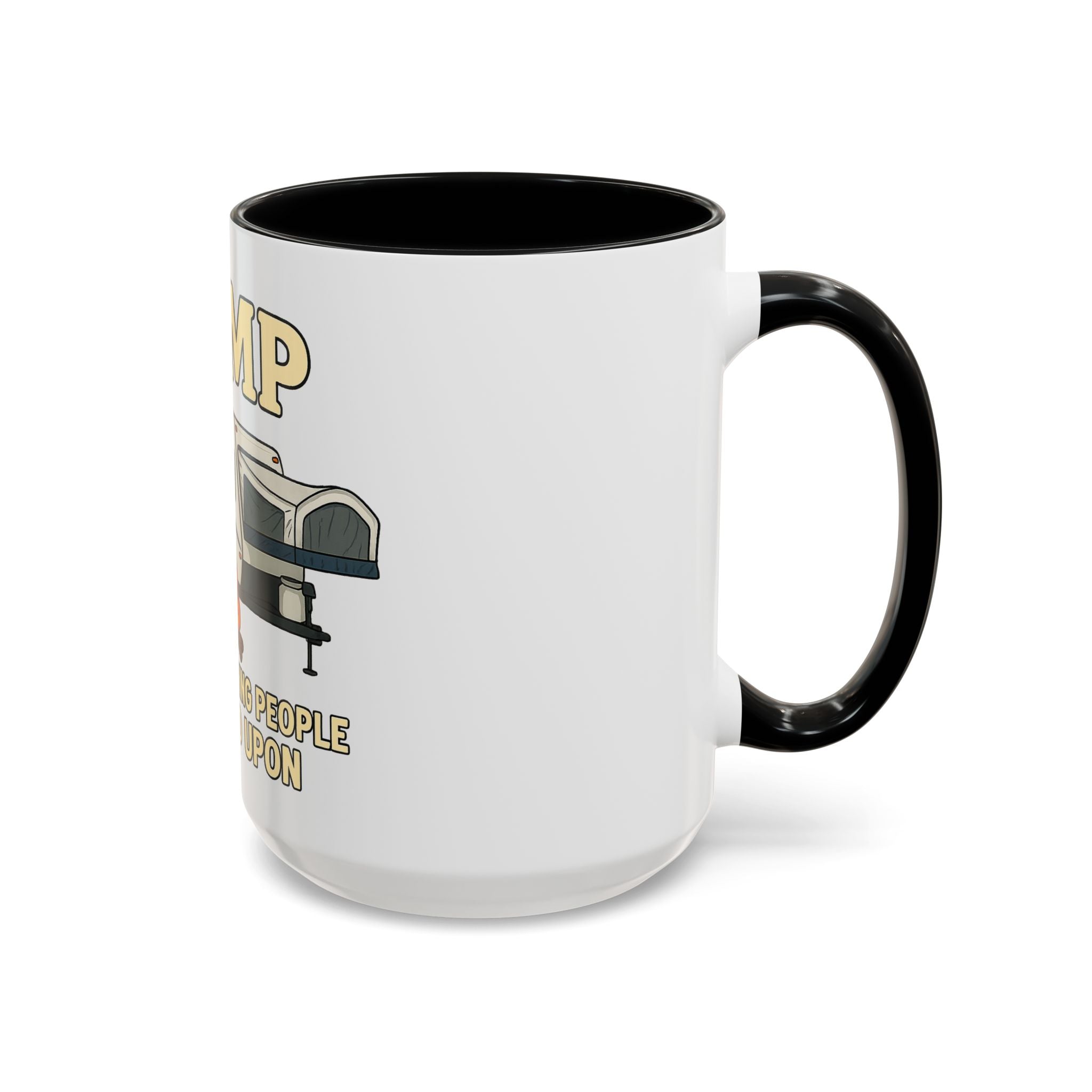 Camping Humor Coffee Mug - I Camp Because Punching People is Frowned Upon