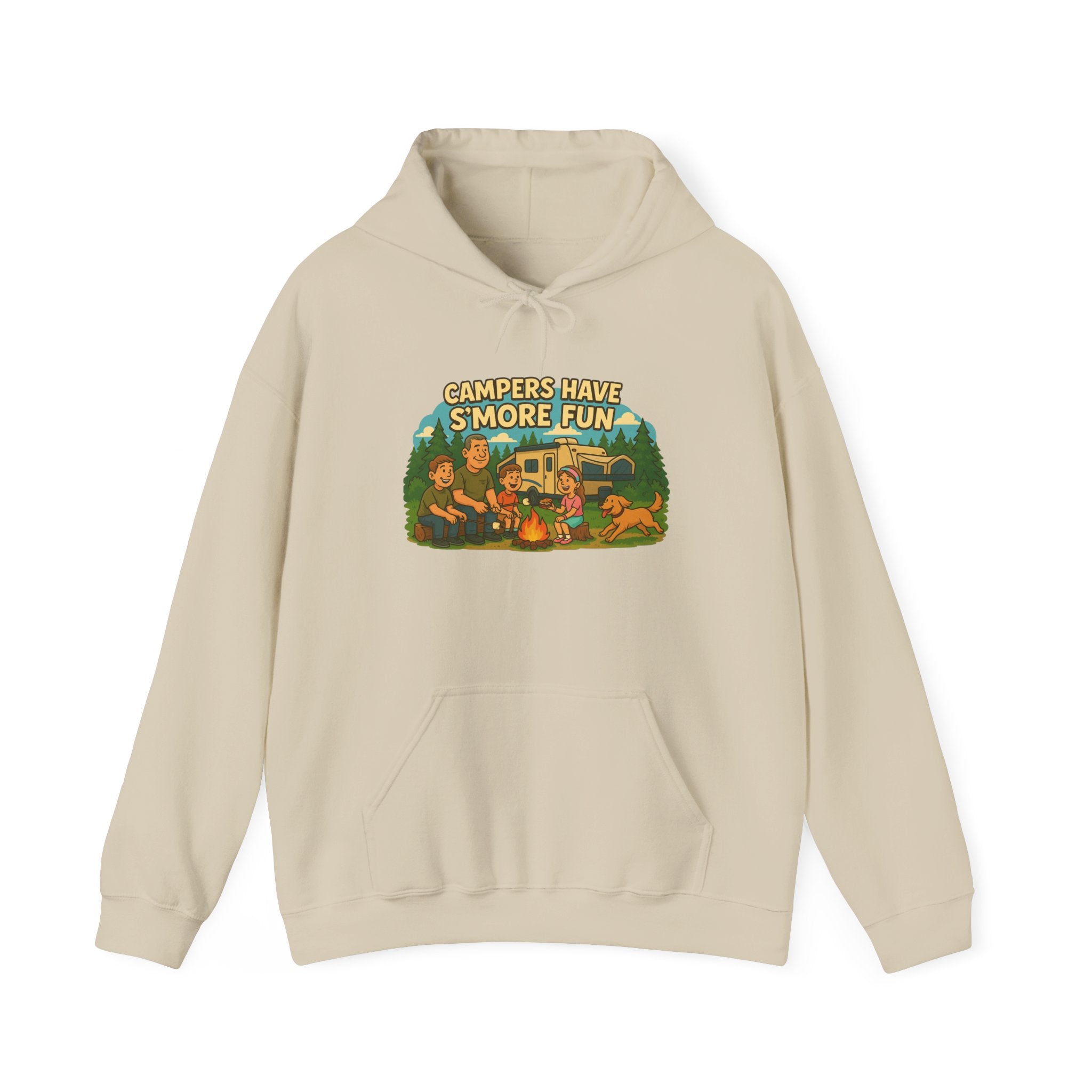 Campfire Vibes Hoodie - Perfect for Outdoor Lovers, Camping Trips, Nature Adventures, Gift for Campers, Cozy Hooded Sweatshirt
