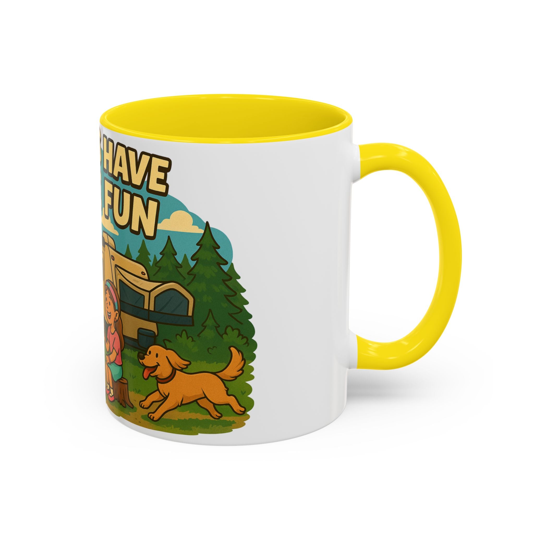 Campfire Adventure Mug - 'Campers Have S'more Fun', Outdoor Coffee Cup for Camping Lovers, Gifts for Nature Enthusiasts, S'mores Jokes