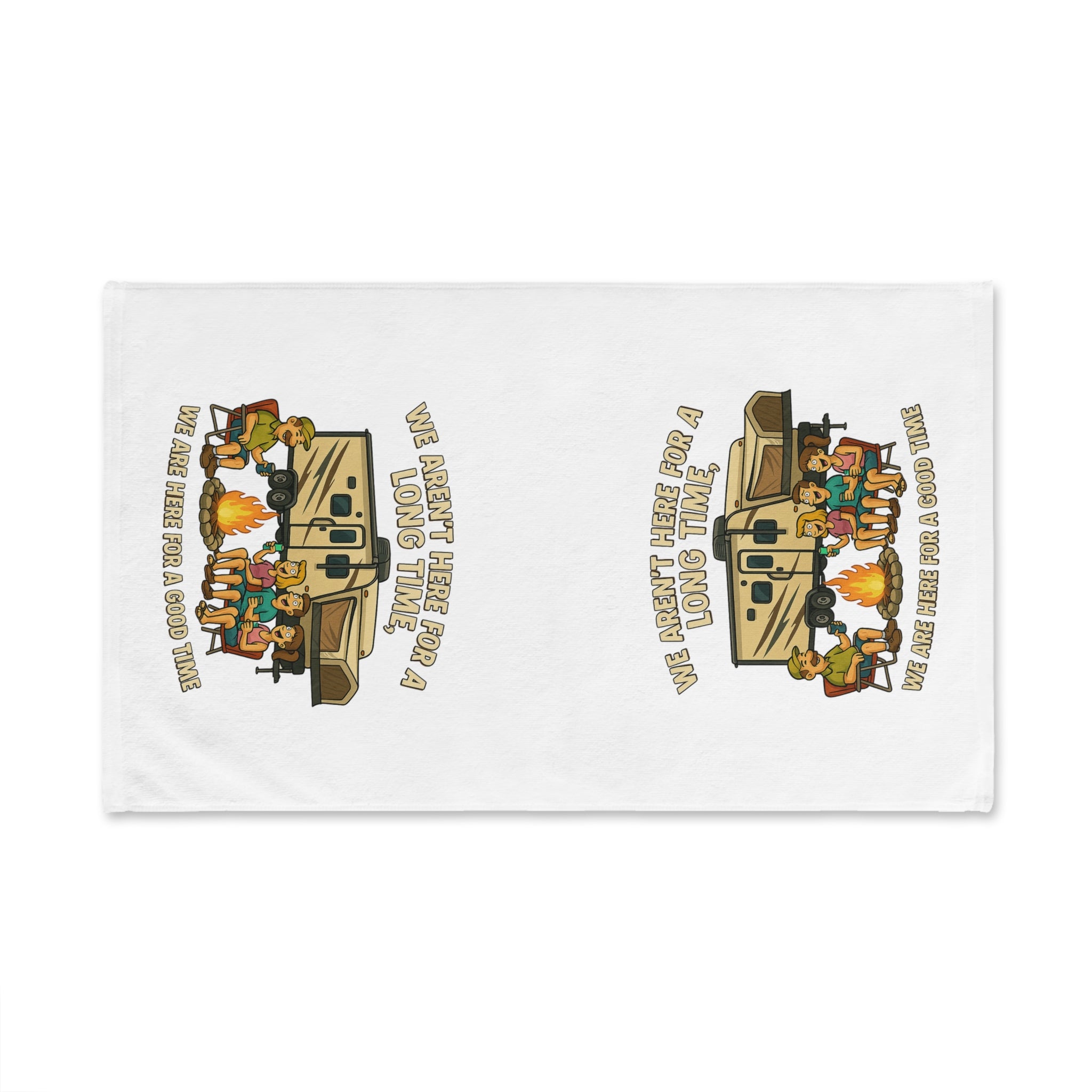 Campfire-Themed Hand Towel - Perfect for Outdoor Adventures