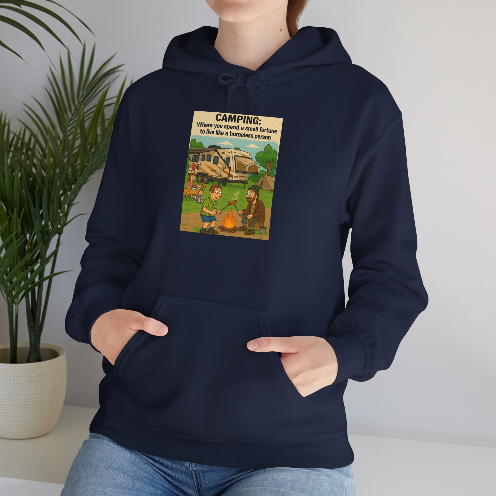 Cozy Camping Sweatshirt | Unisex Heavy Blend Hoodie, Outdoor Gear, Nature Lover Gift, Camping Apparel, Weekend Retreat Wear