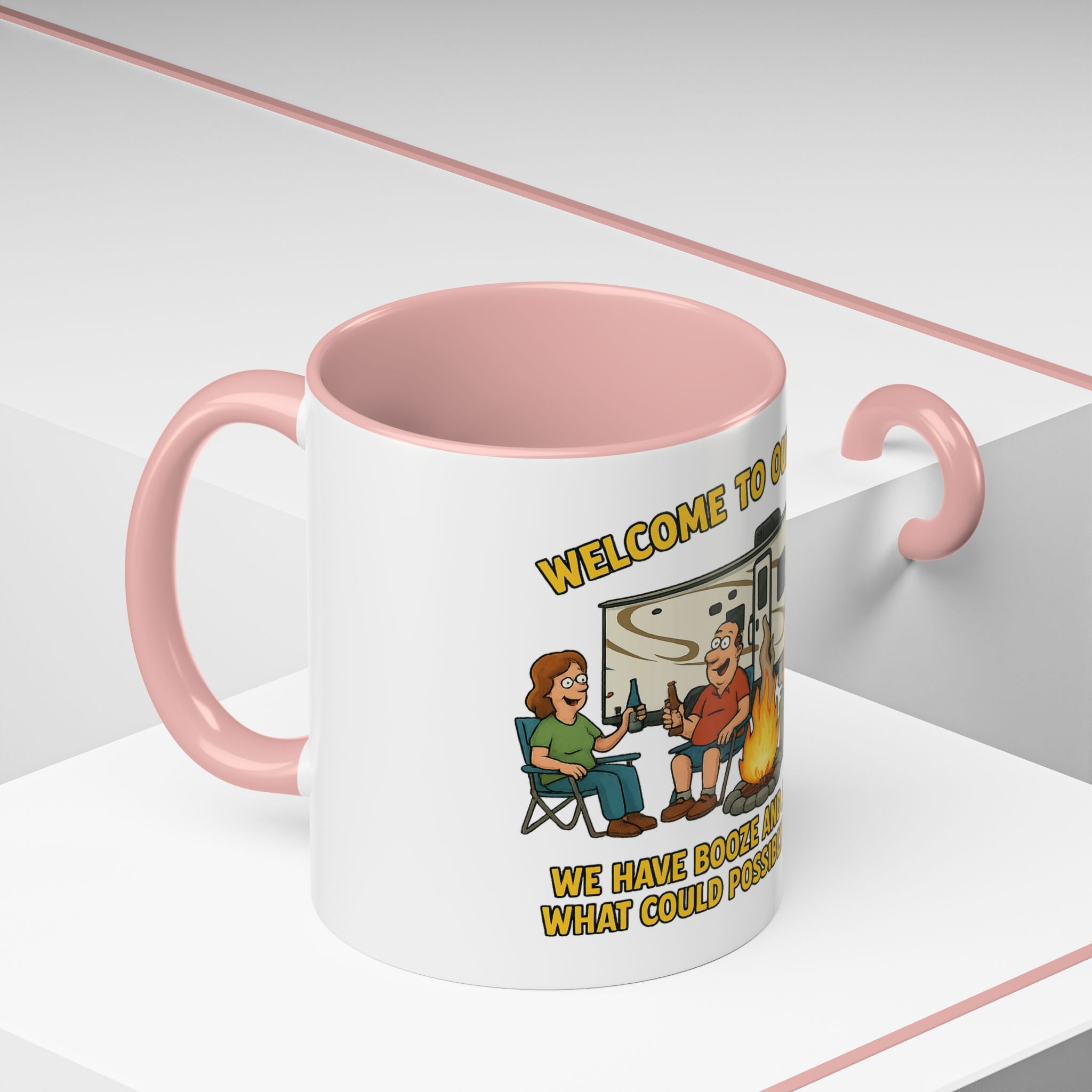 Cozy Firepit Mug | Ideal for Camping Lovers, Humorous Coffee Gifts, Outdoor Gatherings, Funny Kitchen Decor, Welcome Party Accessories