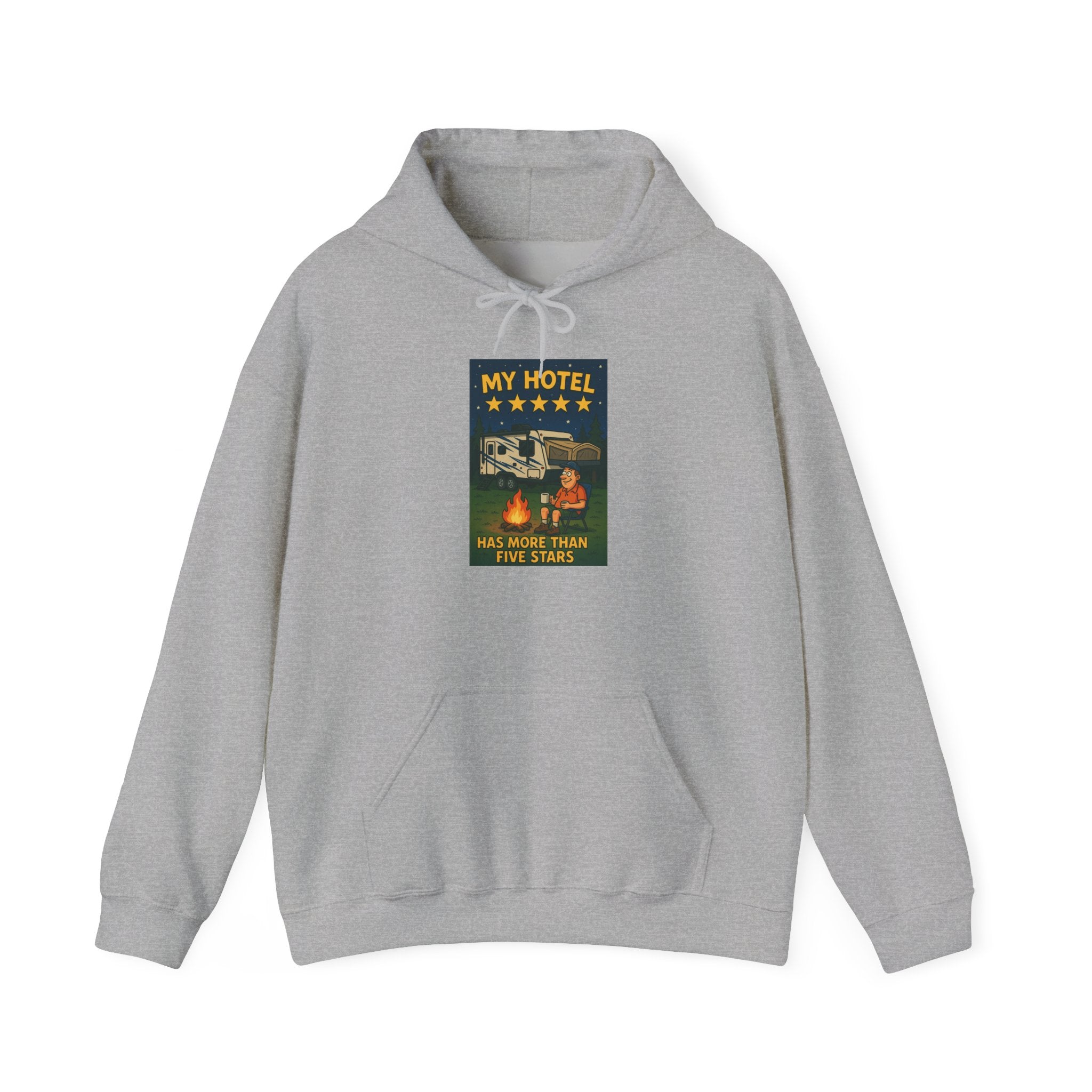 Cozy Camping Hoodie - My Hotel, Outdoor Adventure Apparel, Travel Gift, Nature Lovers Sweatshirt, Camping Gear