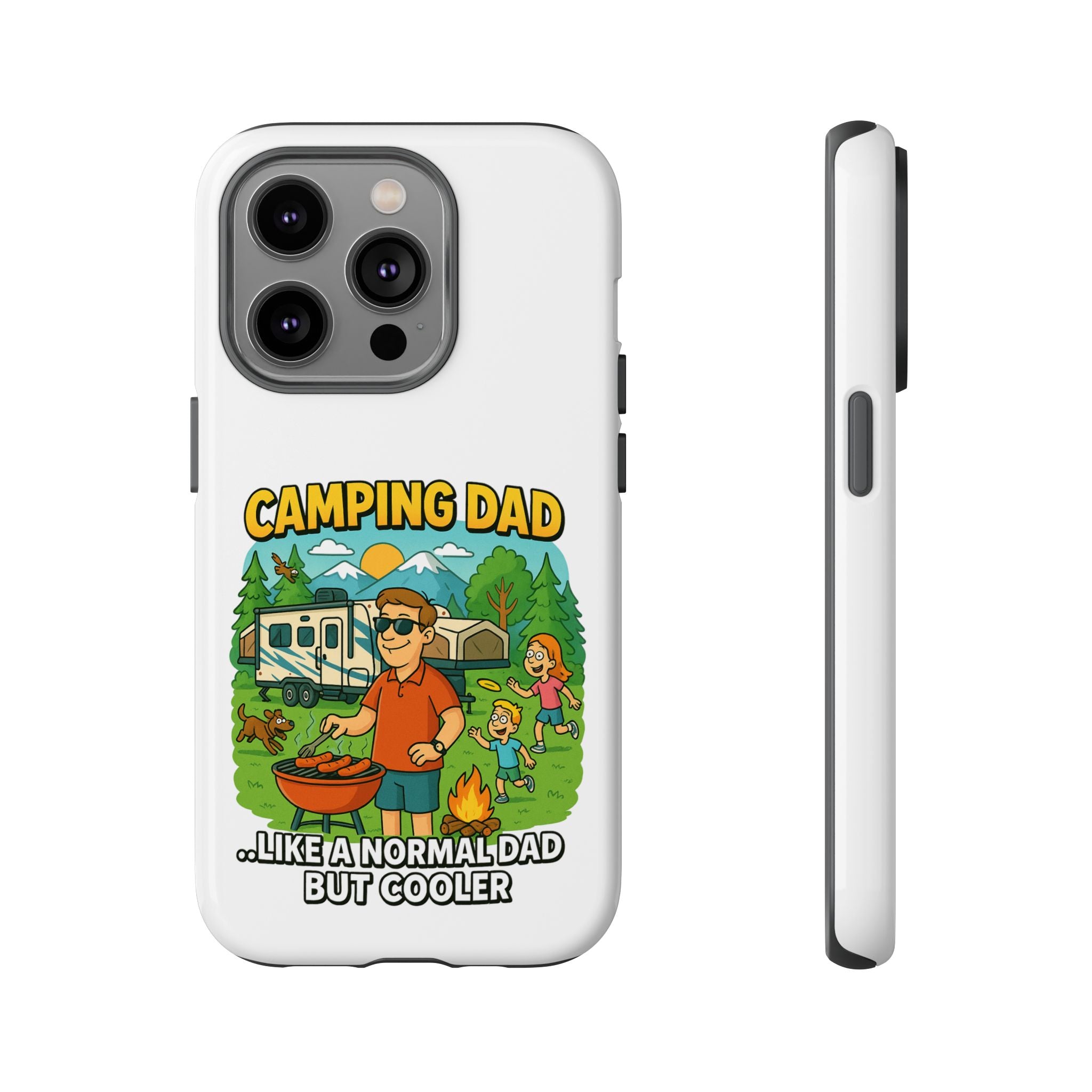 Camping Dad Phone Case - Unique Tough Cover for Outdoor Dads