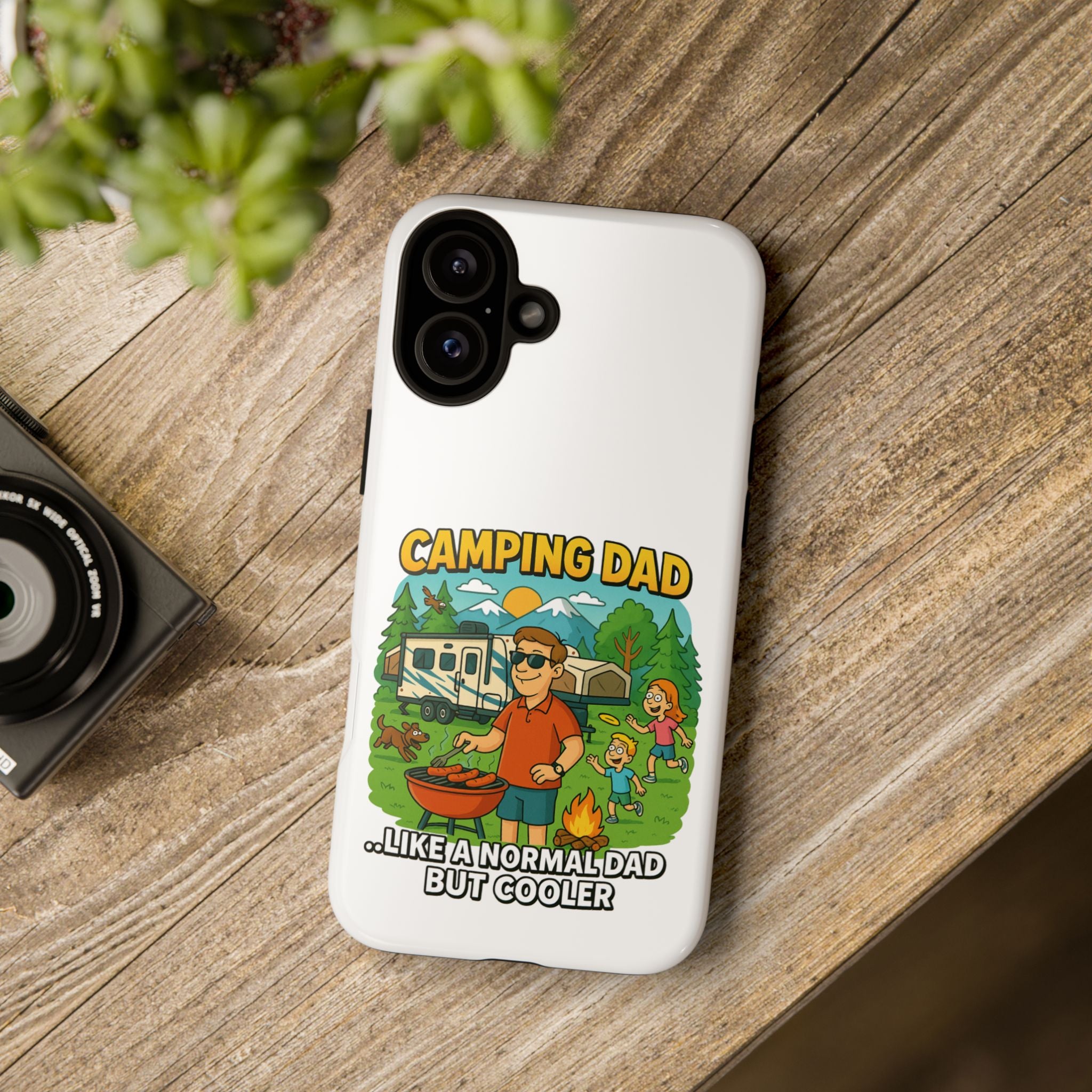 Camping Dad Phone Case - Unique Tough Cover for Outdoor Dads