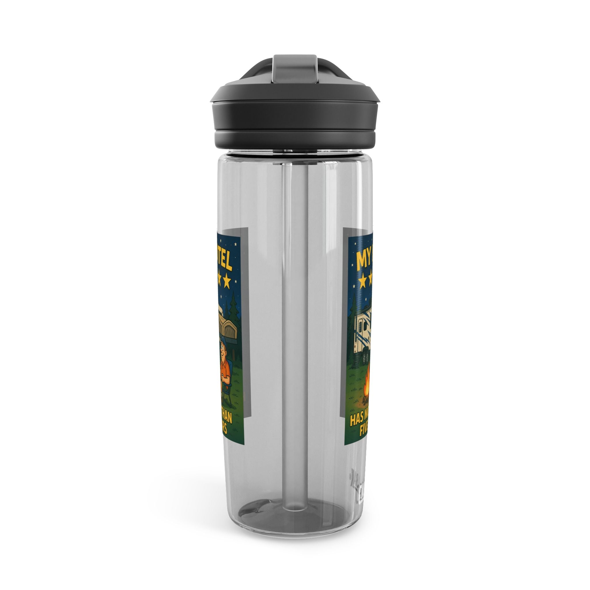 Camping Water Bottle with Inspirational Camping Quote, 20oz|25oz Camp Flask, Outdoor Gear, Travel Mug, Hiking Bottle, Adventure Gift