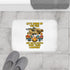 Camping Bath Mat - Let's Drink by the Fire Design, Fun Bathroom Decor, Gift for Campers, Outdoor Themed Mat, Funny Home Accessory