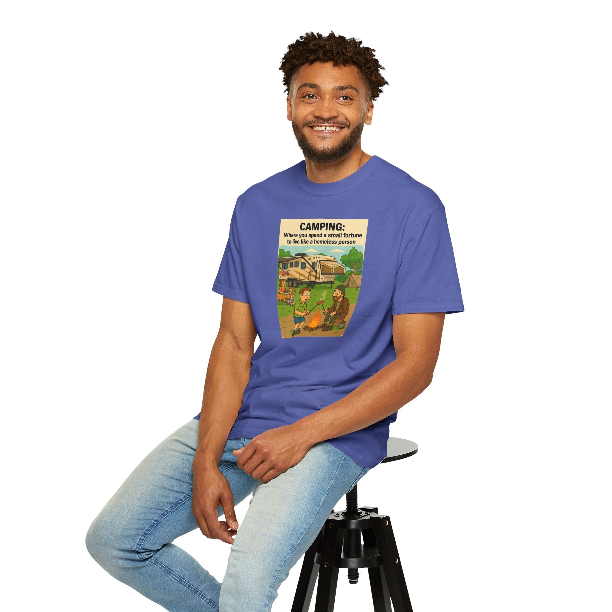 Camping Humor T-Shirt, Unisex Graphic Tee, Adventure Gift, Outdoor Lover Apparel, Funny Camping Shirt