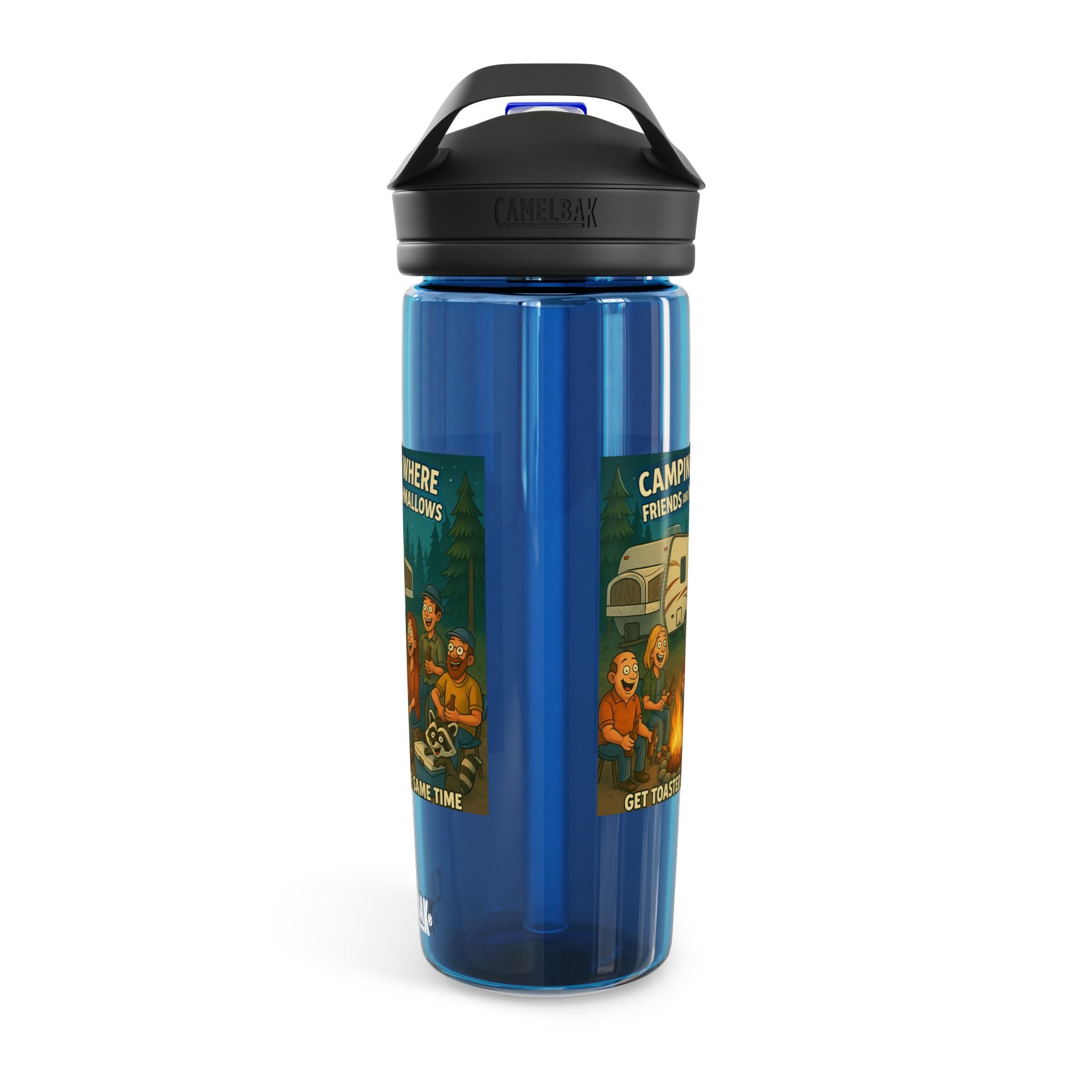 Camping Themed Water Bottle - Perfect for Outdoor Adventures, Hydration on the Go, Great for Gifts, Eco-Friendly Sipper