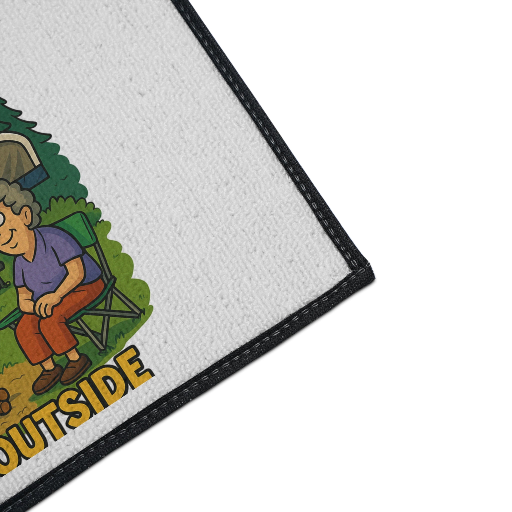 Outdoor RV Welcome Heavy Duty Floor Mat - 'You Are Never Too Old to Play Outside'