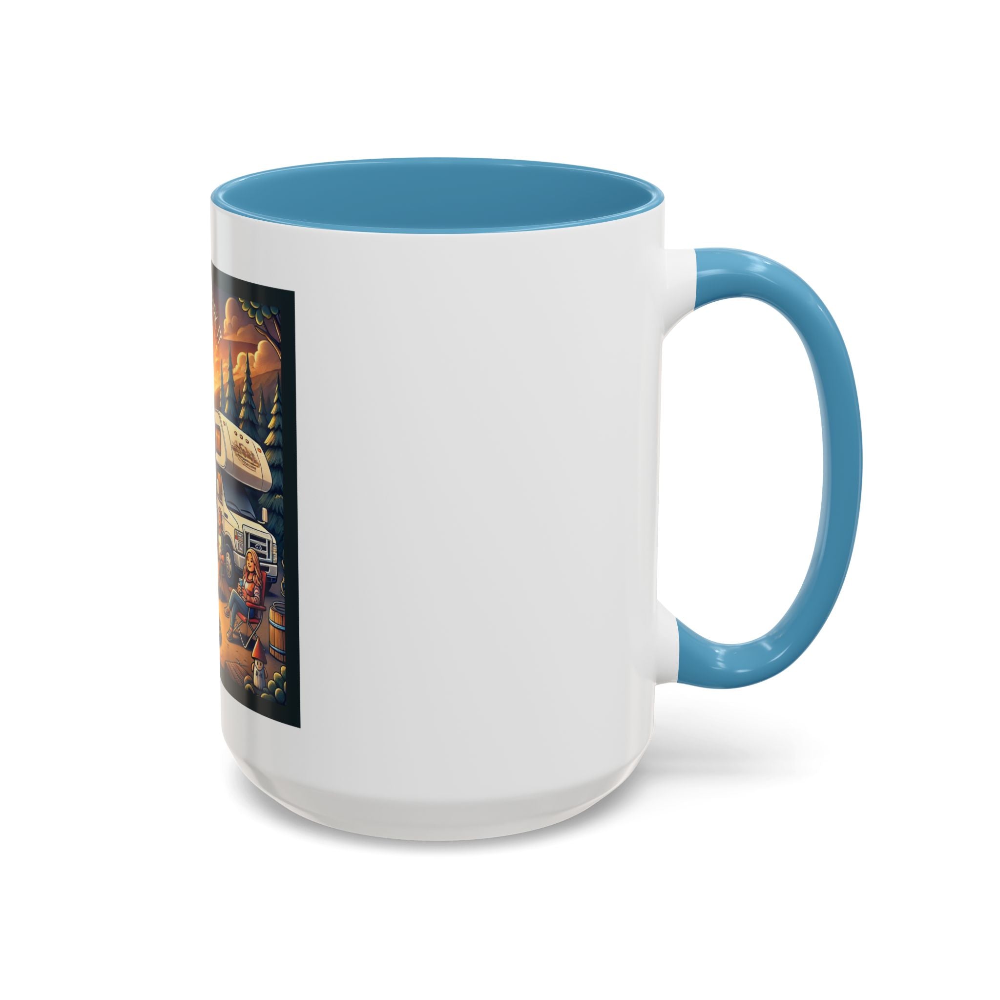 Mug - Home is where you park it Accent Coffee Mug (11, 15oz)