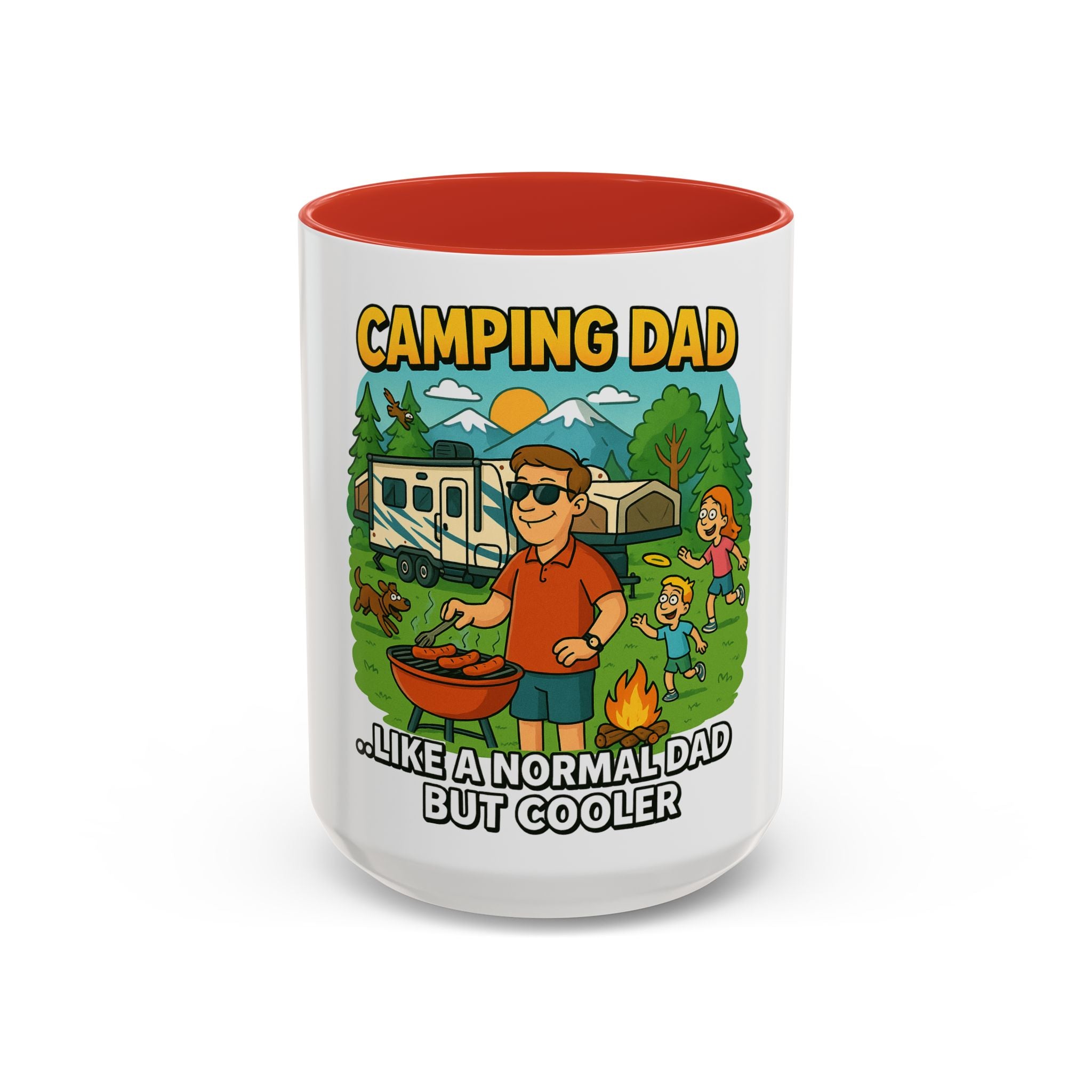 Cool Camping Dad Coffee Mug - Fun Outdoor Adventure Gift