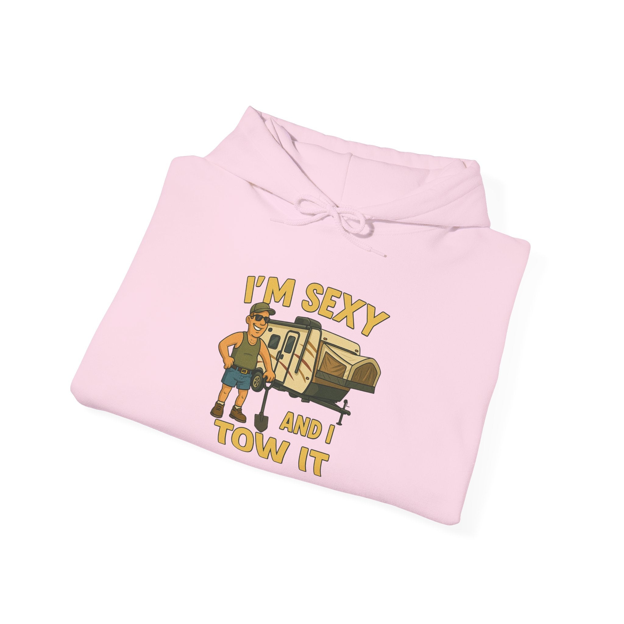 Funny Tow Truck Hoodie, Unisex Heavy Blend Sweatshirt, Gifts for Towing Enthusiasts, Quirky Casual Wear, Humor Apparel, Birthday Gift