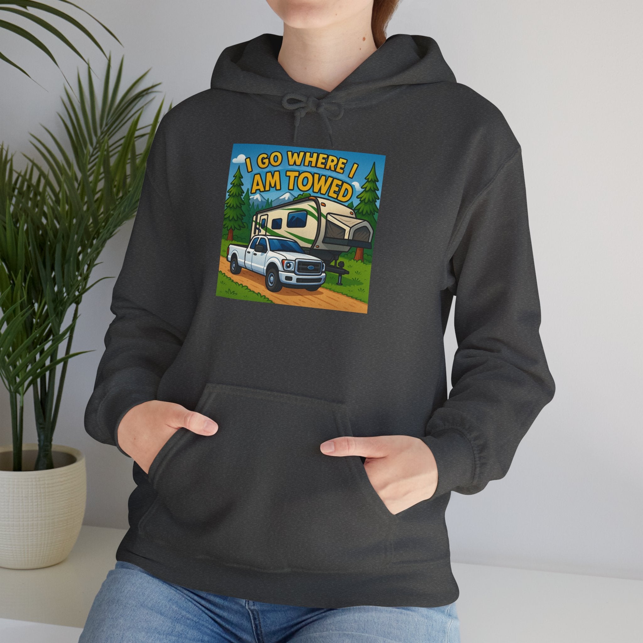Adventure-Themed Hooded Sweatshirt - Perfect for Travel Enthusiasts, Camper Gifts, Cozy Outings, Outdoor Activities, Road Trip Essentials