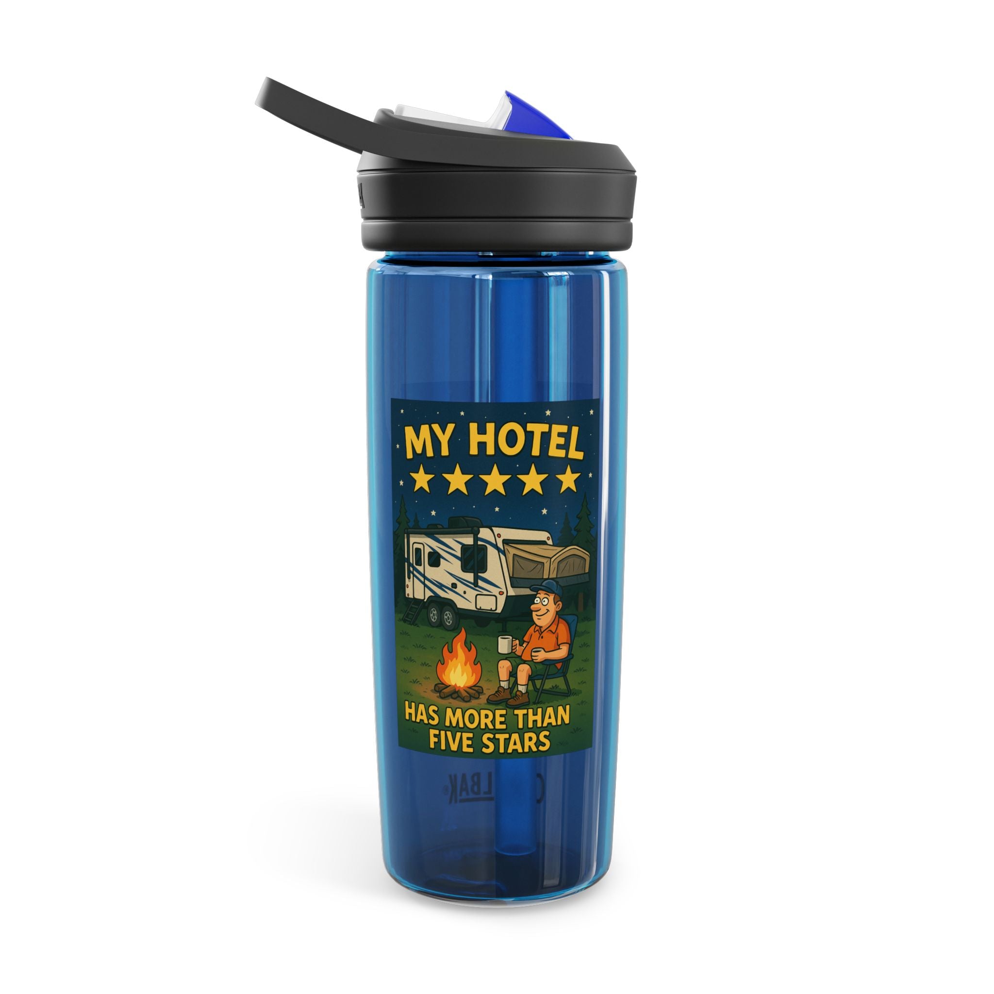 Camping Water Bottle with Inspirational Camping Quote, 20oz|25oz Camp Flask, Outdoor Gear, Travel Mug, Hiking Bottle, Adventure Gift
