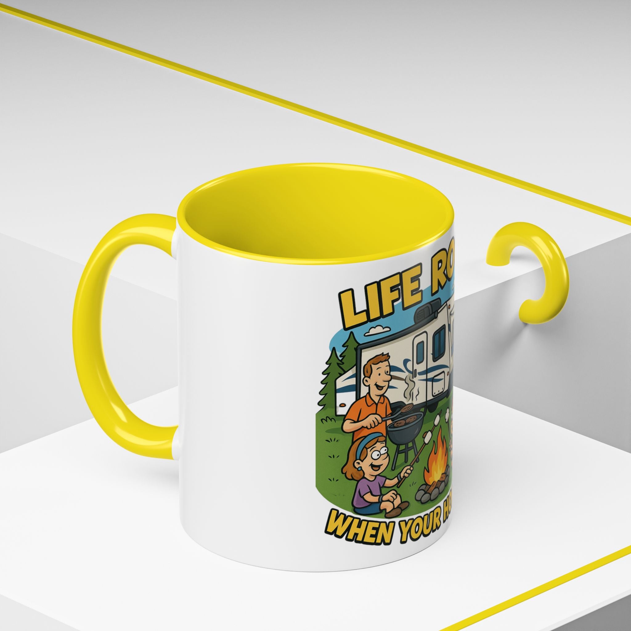 Camping Life Coffee Mug - Adventure Lover Gift, RV Travel Mug, Cozy Campfire Vibes, Perfect for Outdoor Enthusiasts, Gift for Dad