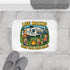 Camping-Themed Bath Mat with Fun RV Quote, Beach Decor, Outdoor Bathroom Rug, Gift for Campers, Life Rocks When Your Home Rolls