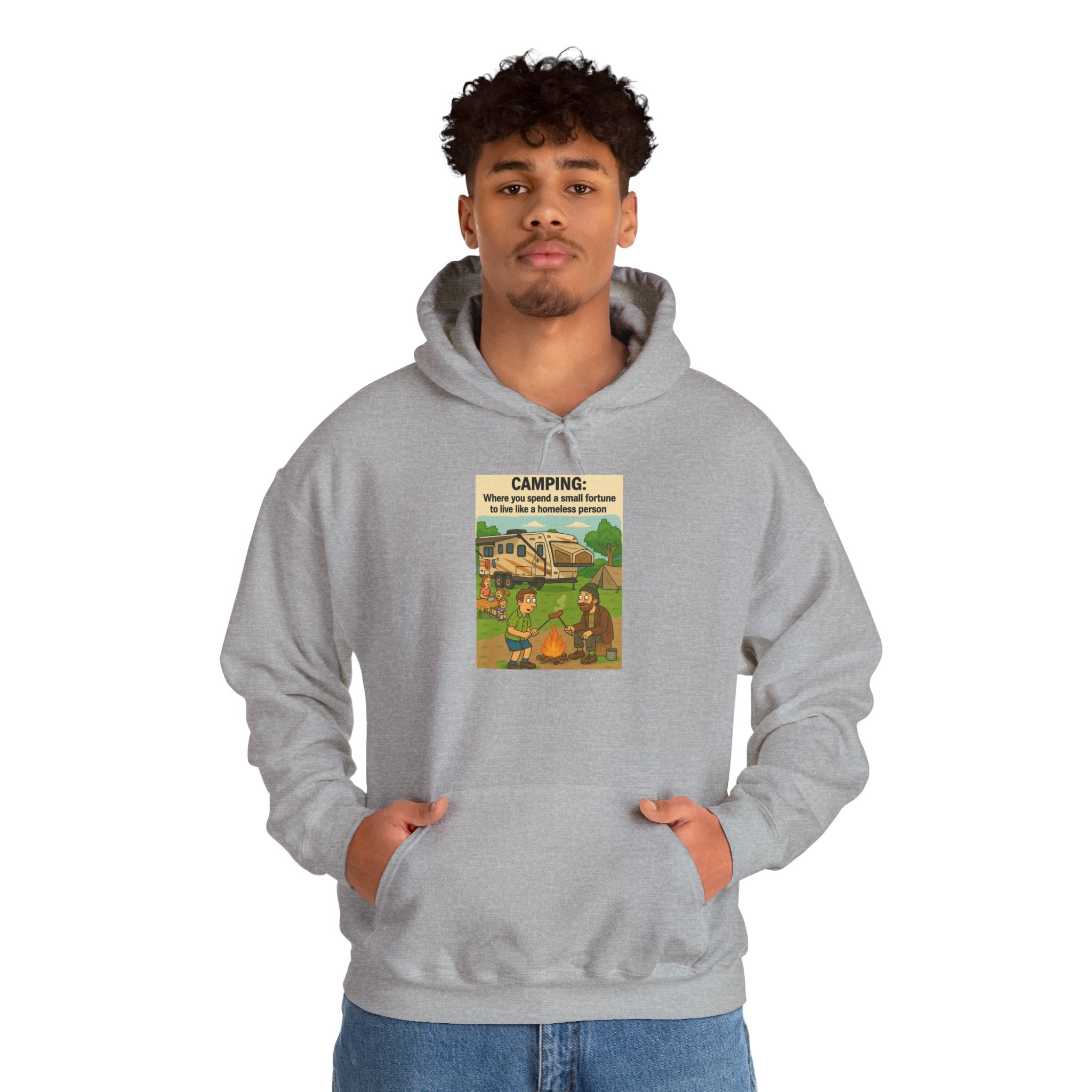 Cozy Camping Sweatshirt | Unisex Heavy Blend Hoodie, Outdoor Gear, Nature Lover Gift, Camping Apparel, Weekend Retreat Wear