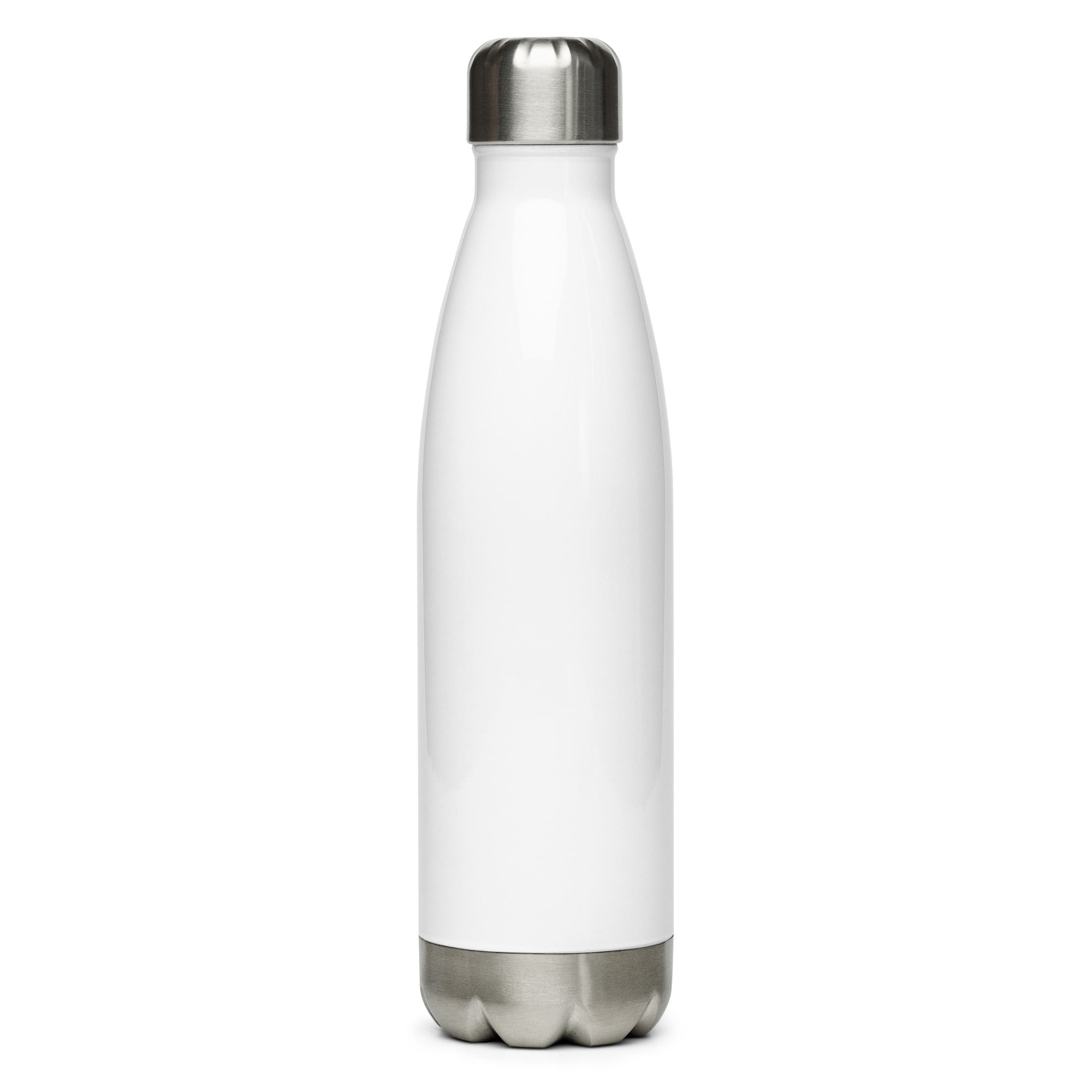 Stainless Steel Water Bottle - Let's drink by the fire and watch people park their campers