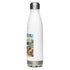 Stainless Steel Water Bottle - Let's drink by the fire and watch people park their campers