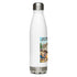 Stainless Steel Water Bottle - Let's drink by the fire and watch people park their campers