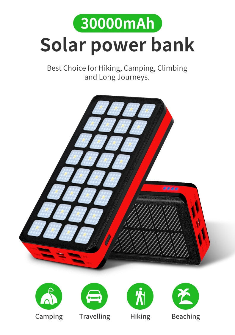 Solar Powered Camping Light and Power Bank